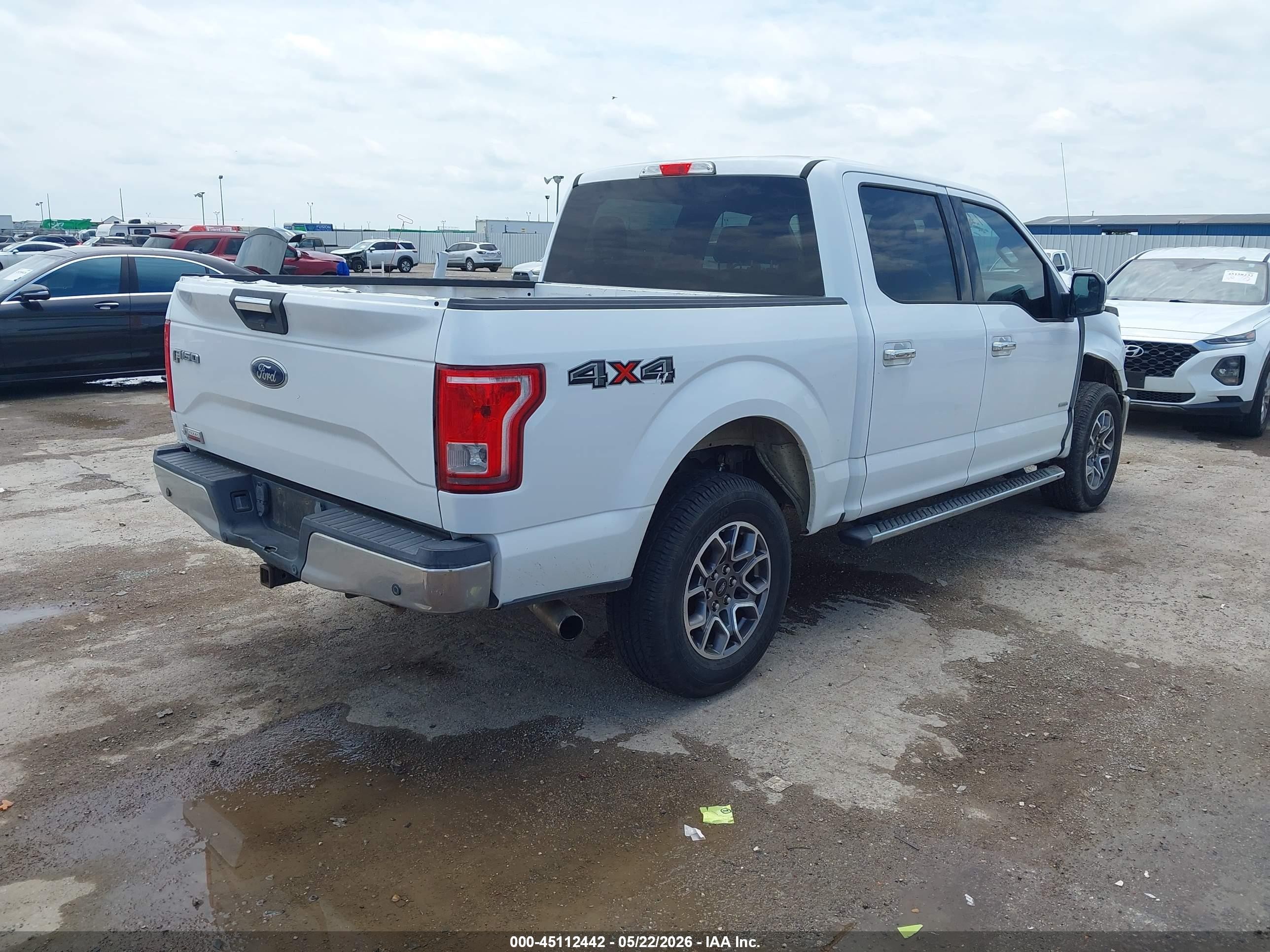 2015 Ford F-150 Xlt White vin: 1FTEW1EP4FKD47733