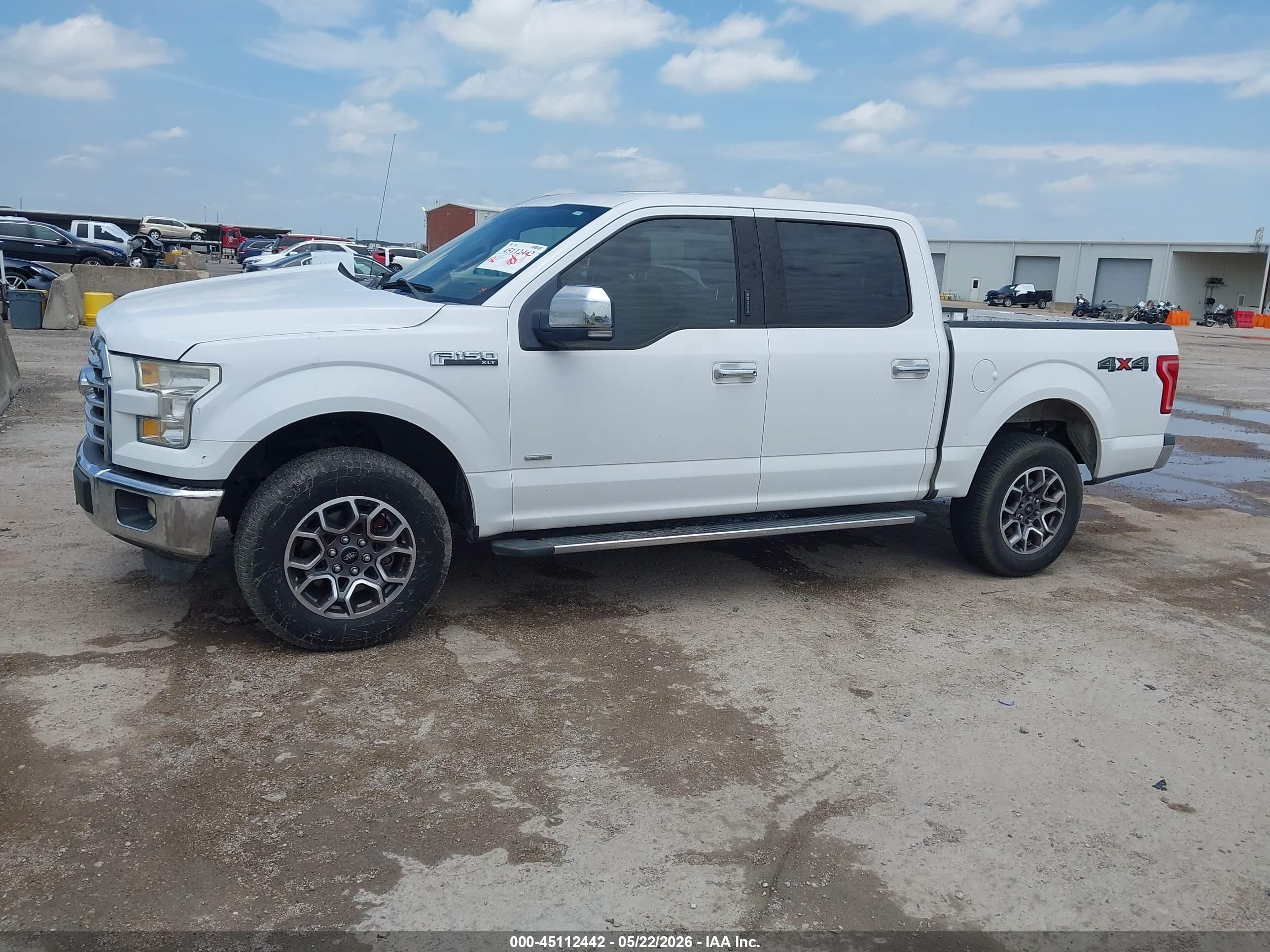2015 Ford F-150 Xlt White vin: 1FTEW1EP4FKD47733