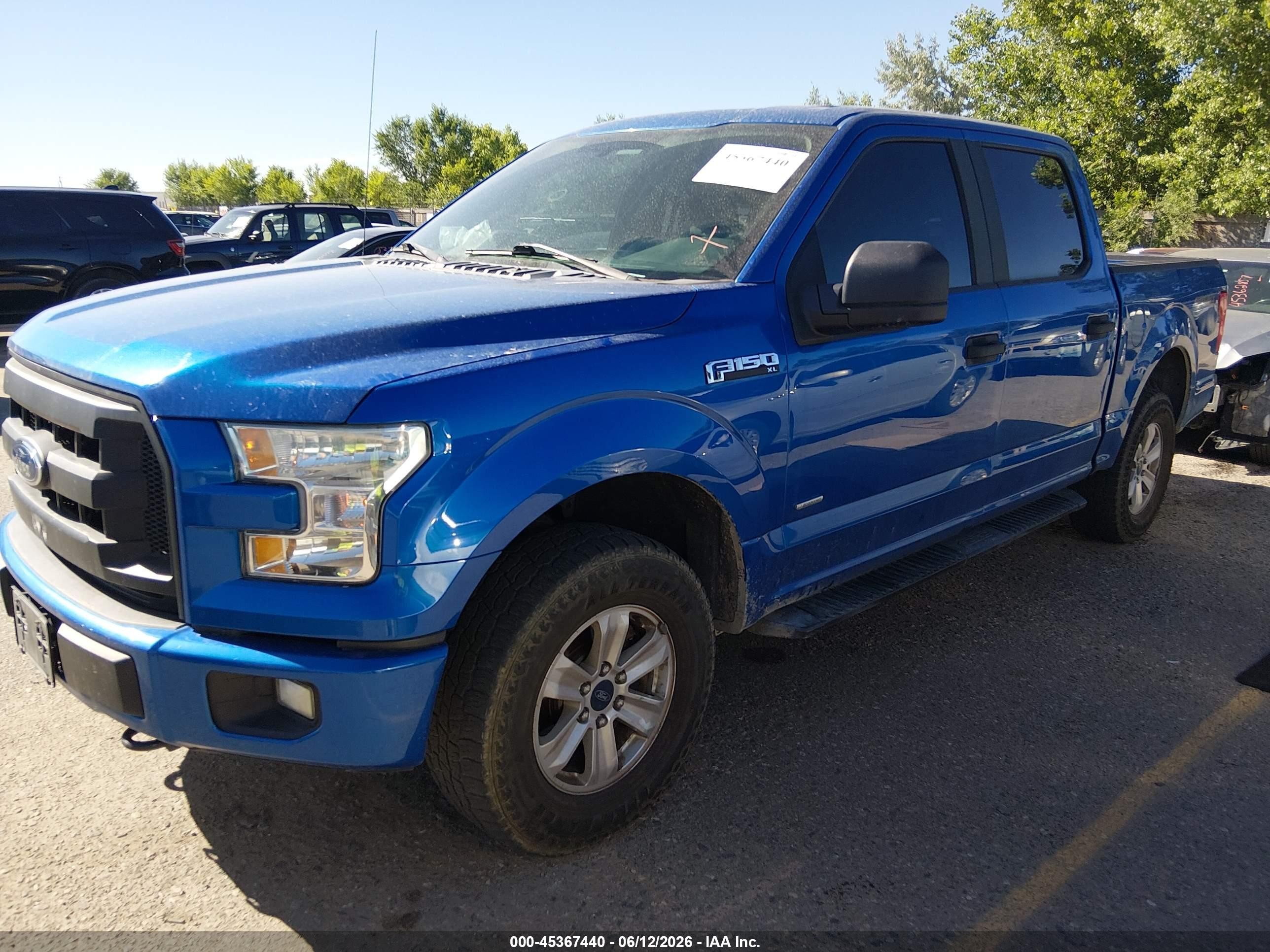 2016 Ford F-150 Xl Blue vin: 1FTEW1EP4GFC10656