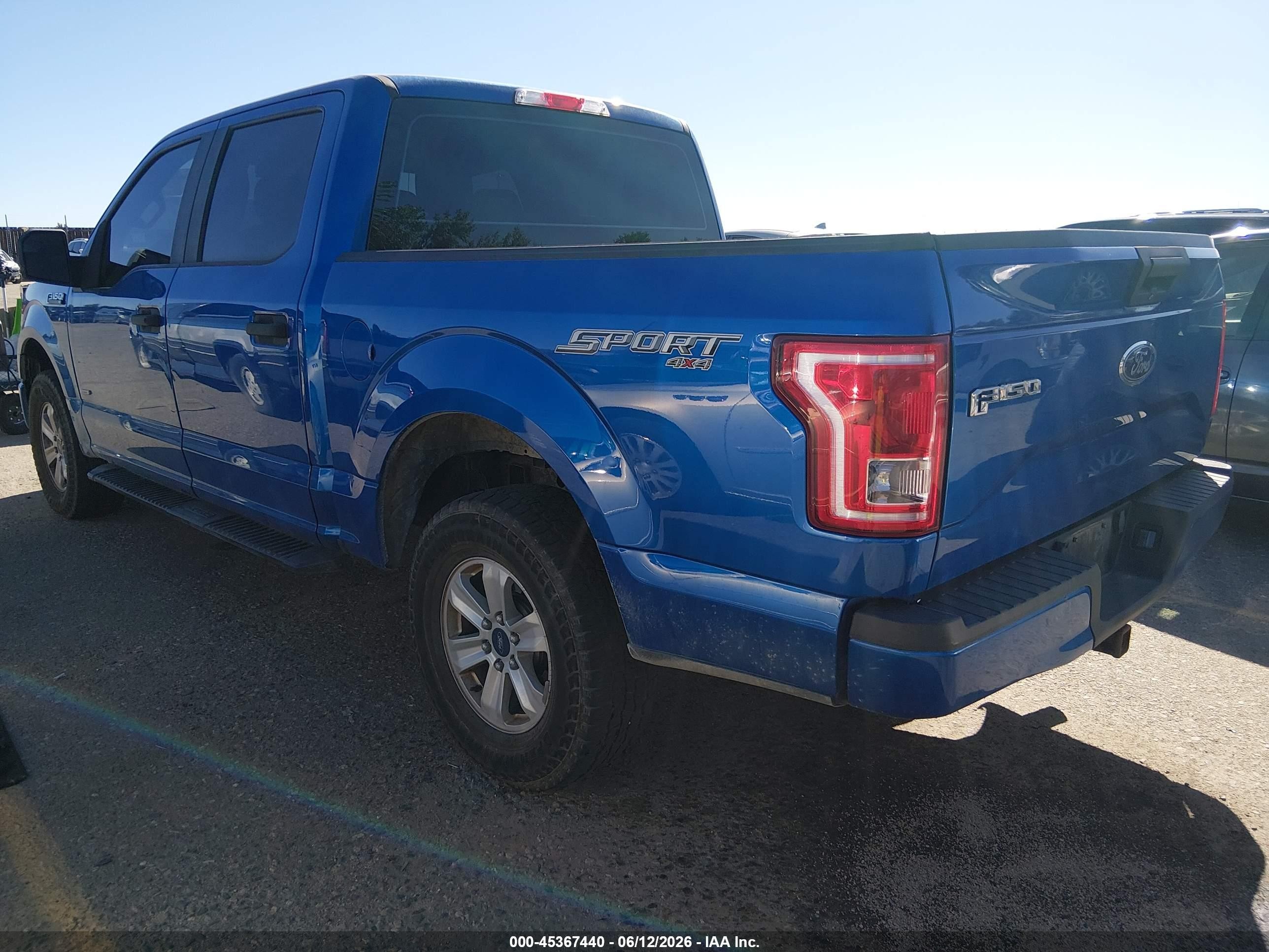 2016 Ford F-150 Xl Blue vin: 1FTEW1EP4GFC10656