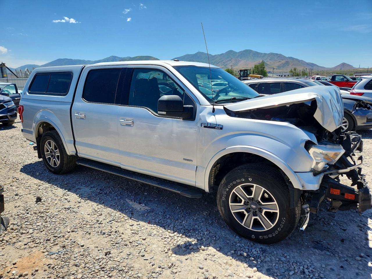 2017 Ford F150 Supercrew Silver vin: 1FTEW1EP4HKC98715