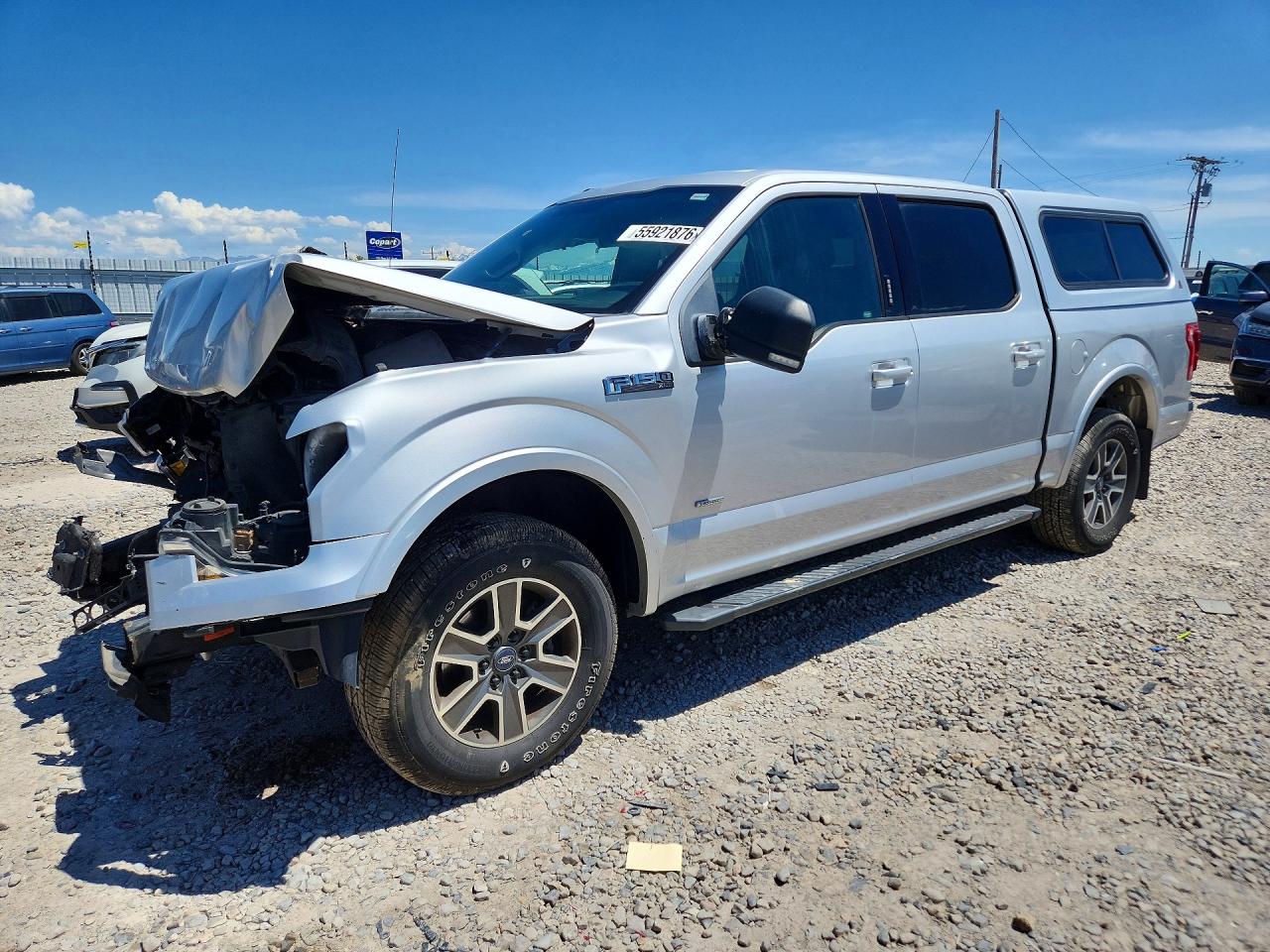 2017 Ford F150 Supercrew Silver vin: 1FTEW1EP4HKC98715