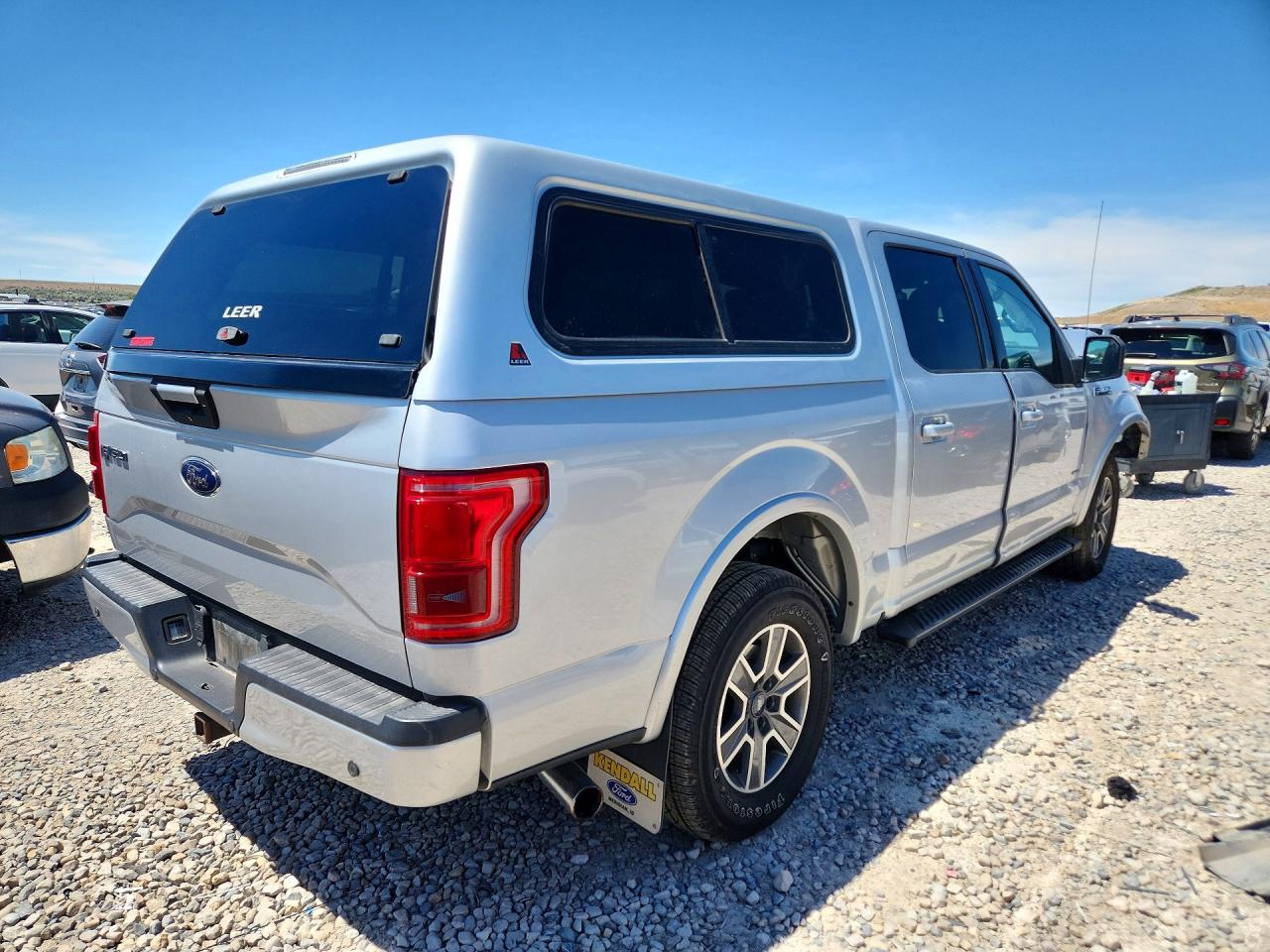2017 Ford F150 Supercrew Silver vin: 1FTEW1EP4HKC98715