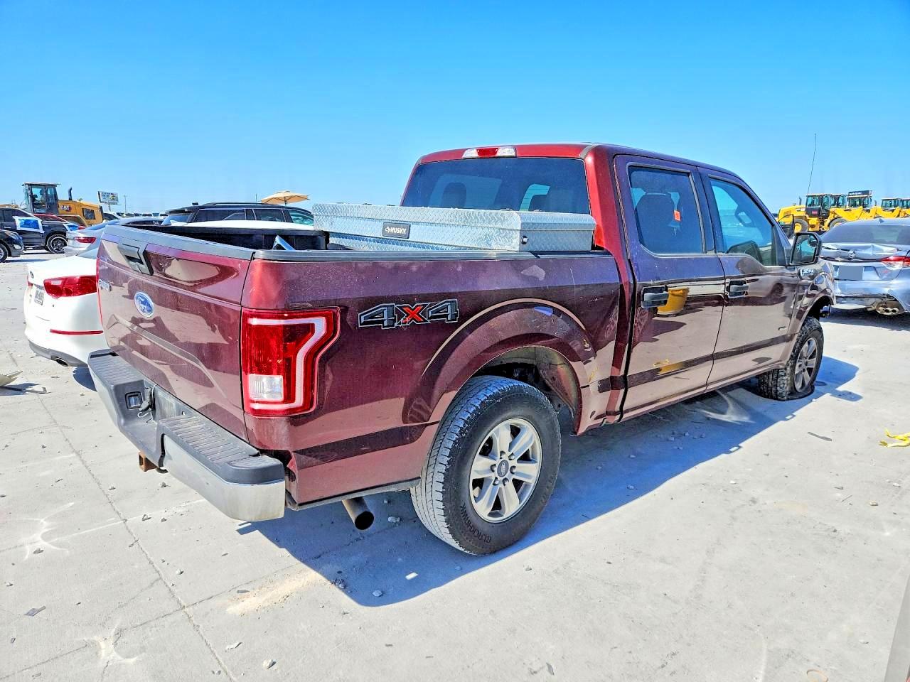 2015 Ford F150 Supercrew Burgundy vin: 1FTEW1EP5FFA89540