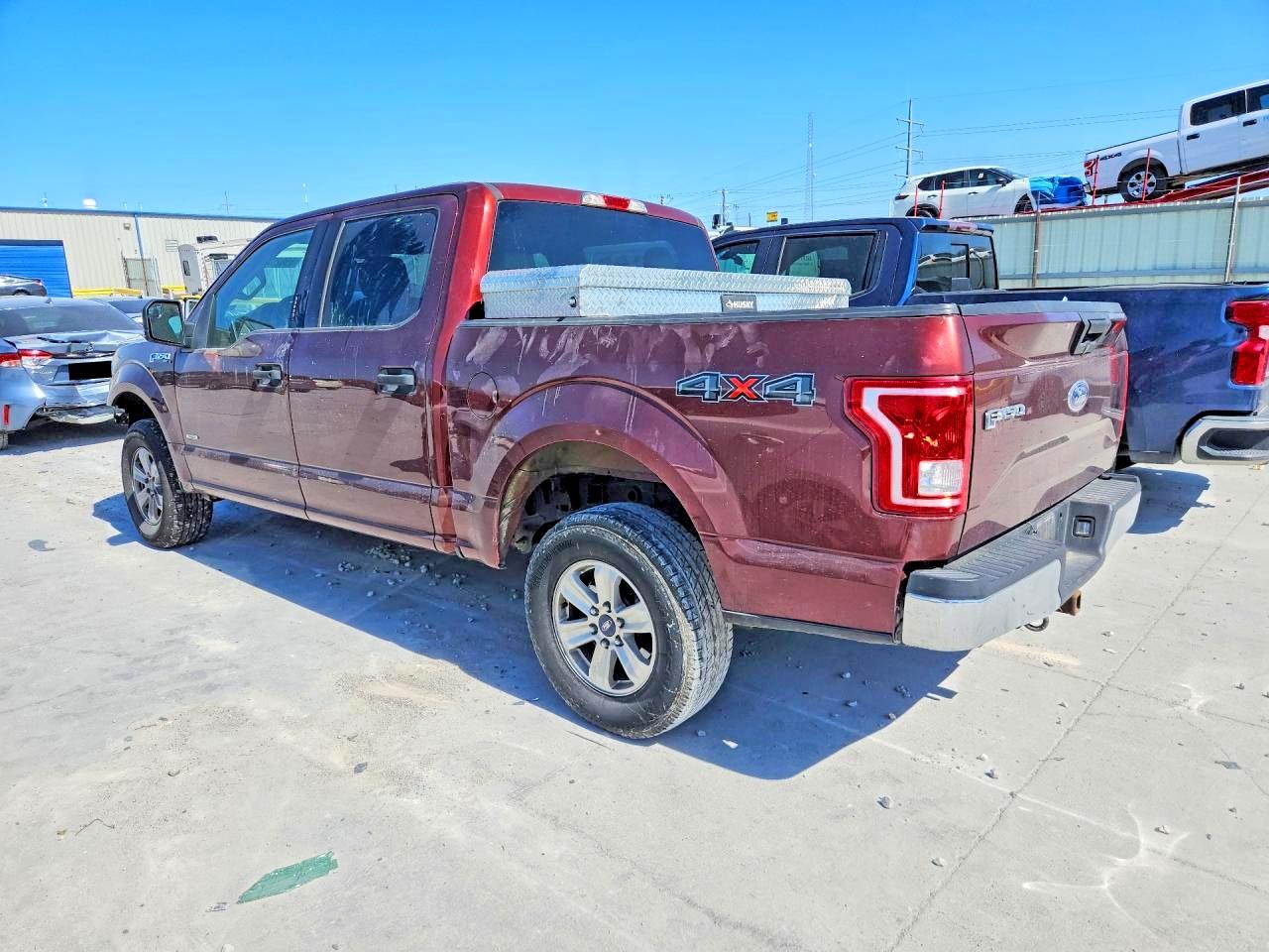 2015 Ford F150 Supercrew Burgundy vin: 1FTEW1EP5FFA89540