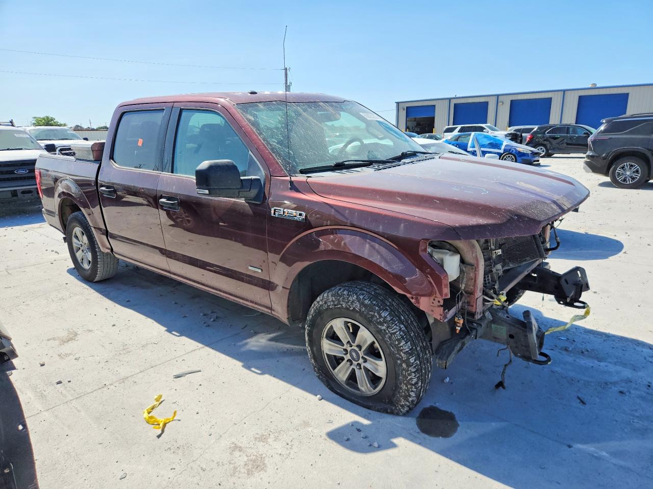 2015 Ford F150 Supercrew Burgundy vin: 1FTEW1EP5FFA89540