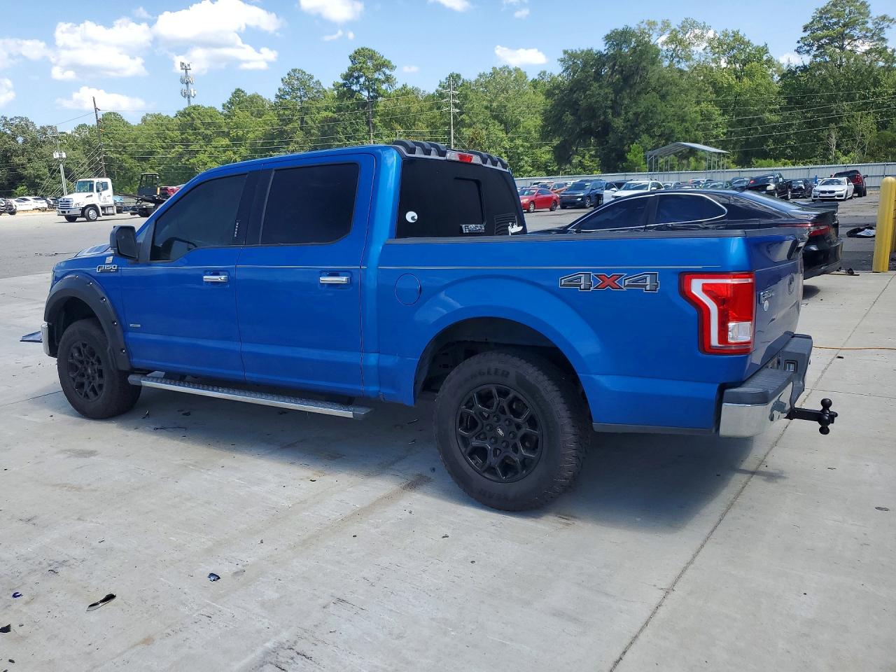 2015 Ford F150 Supercrew Blue vin: 1FTEW1EP5FFB20432