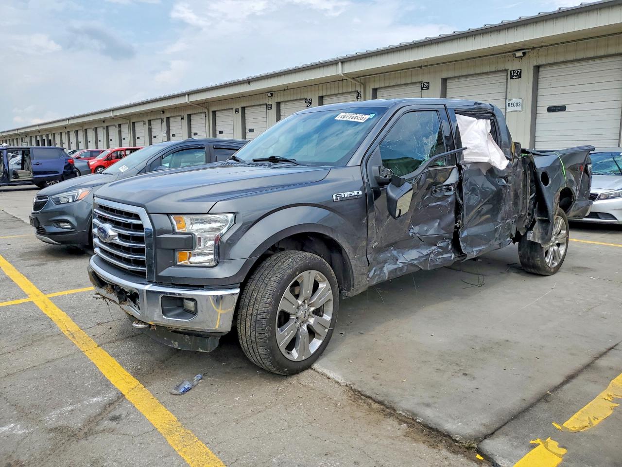 2015 Ford F150 Supercrew Charcoal vin: 1FTEW1EP5FFB60736