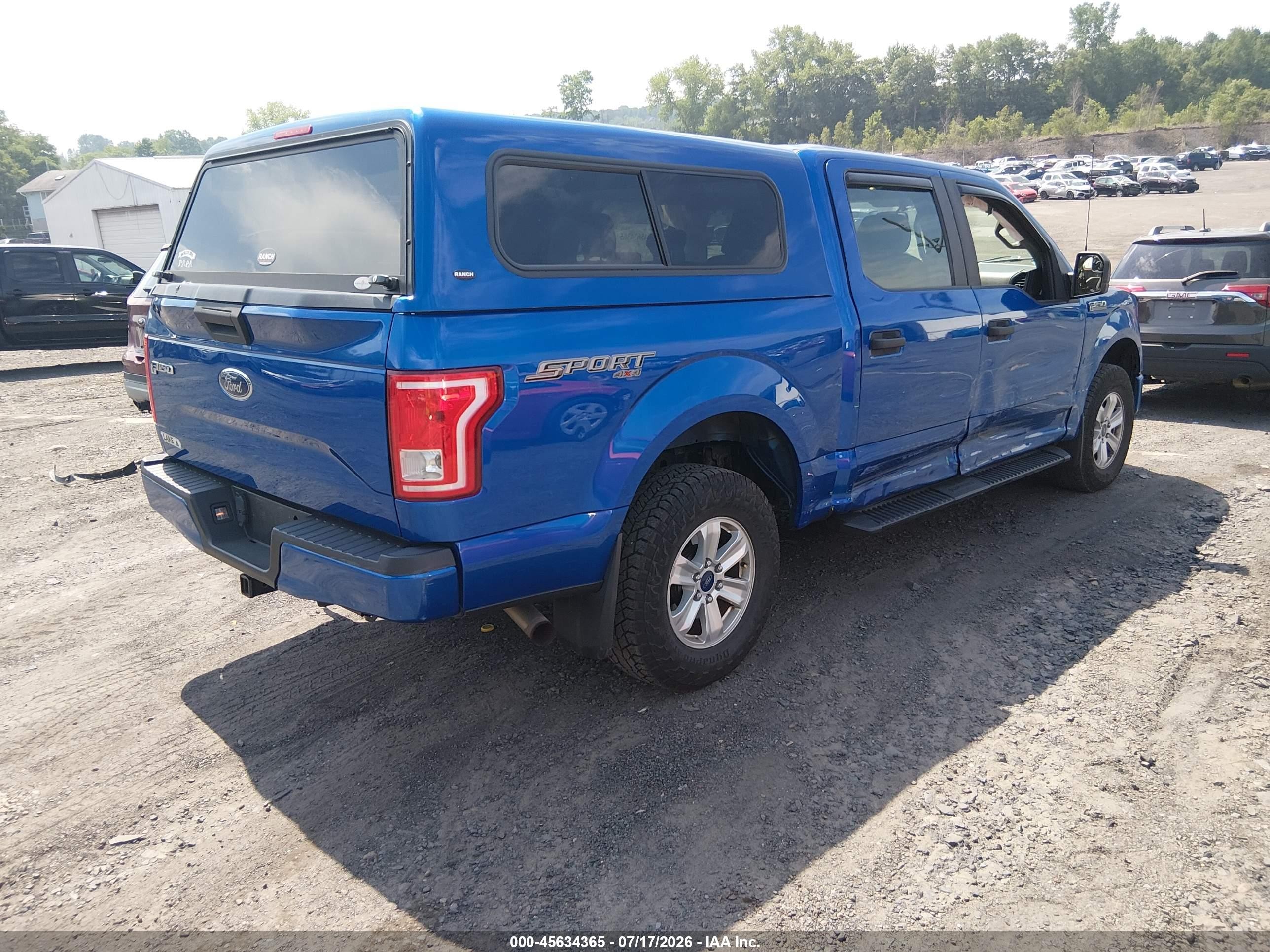 2015 Ford F-150 Lariat/xl/xlt Blue vin: 1FTEW1EP5FFC67396