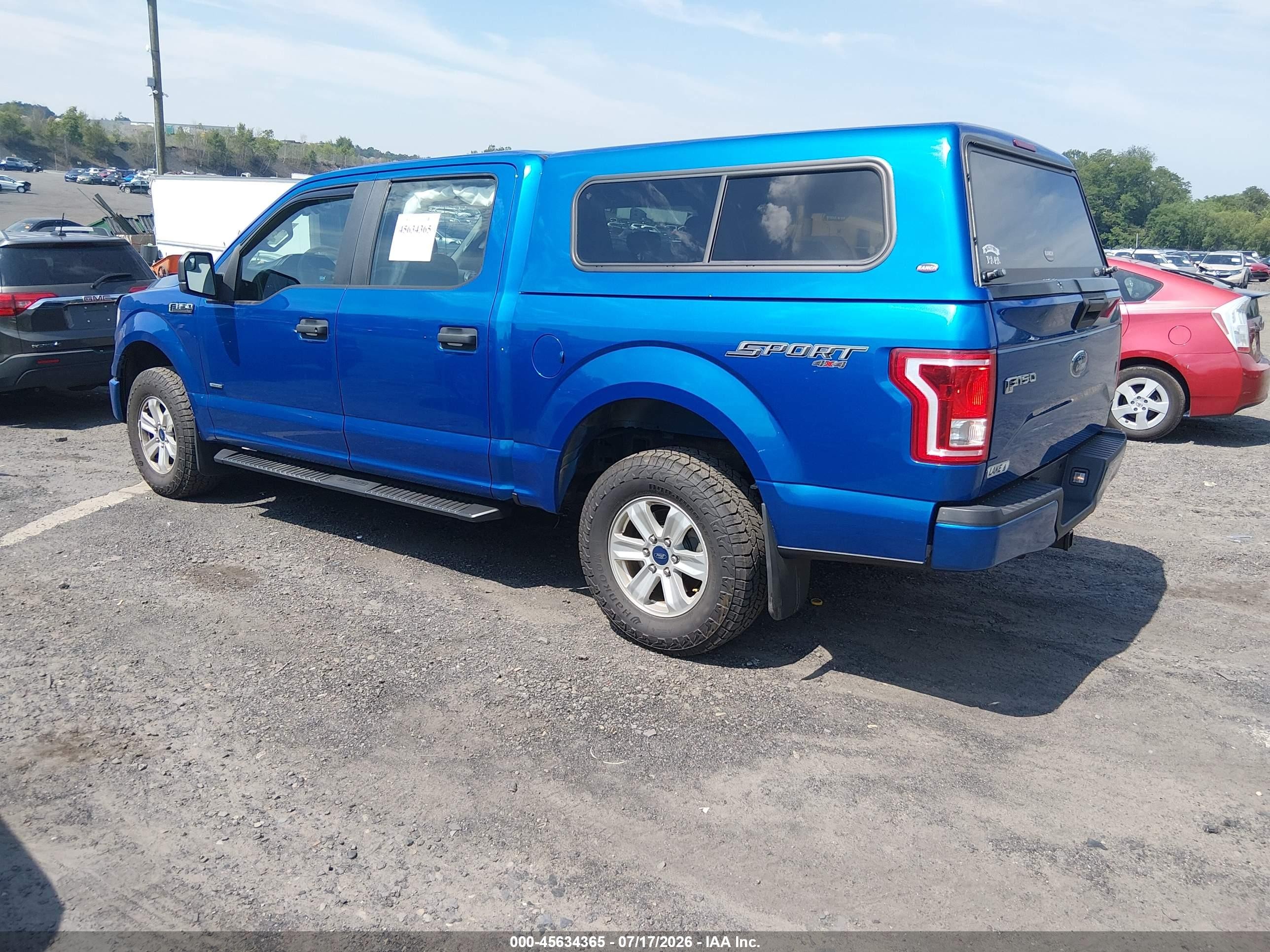 2015 Ford F-150 Lariat/xl/xlt Blue vin: 1FTEW1EP5FFC67396