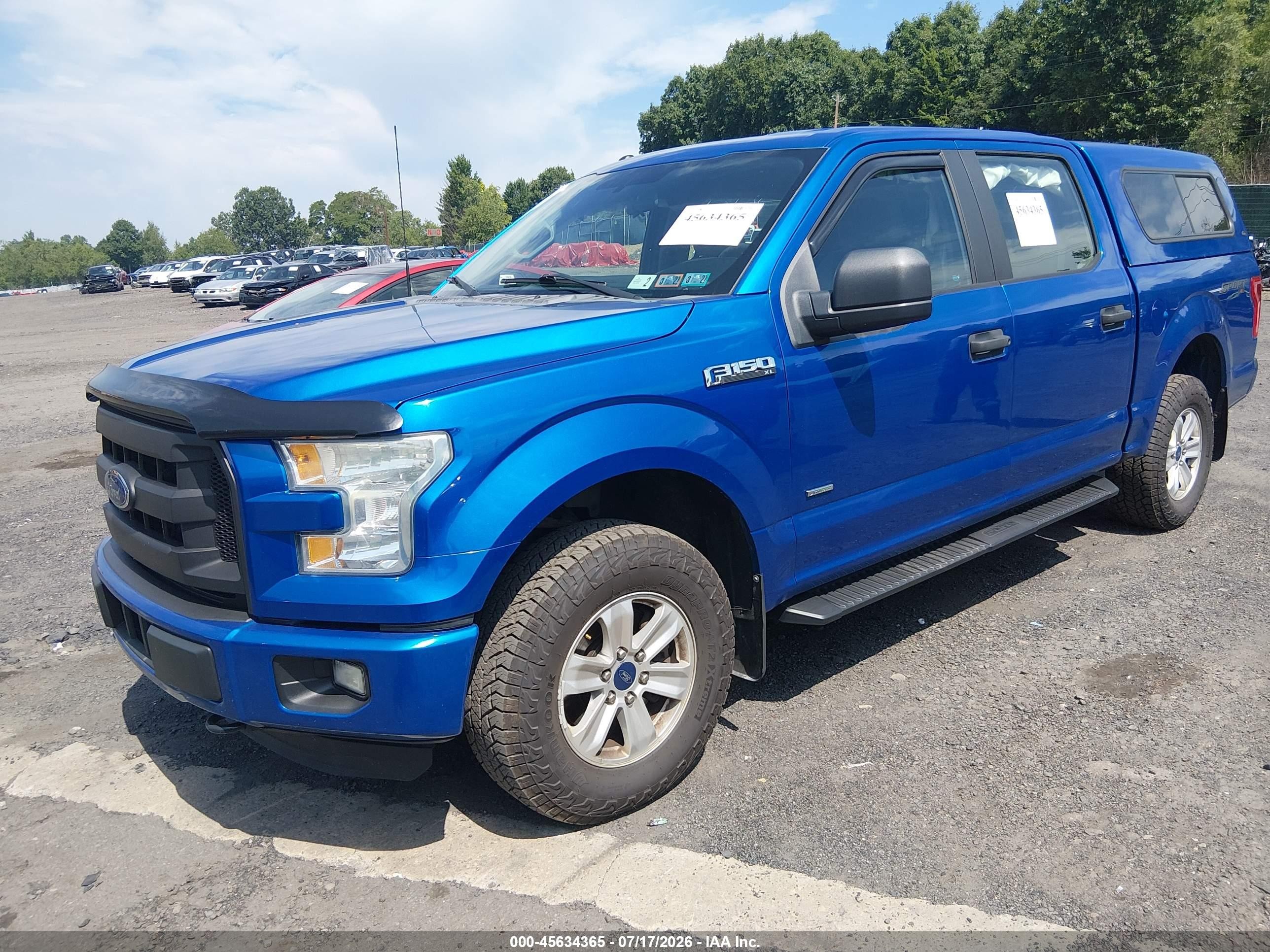 2015 Ford F-150 Lariat/xl/xlt Blue vin: 1FTEW1EP5FFC67396