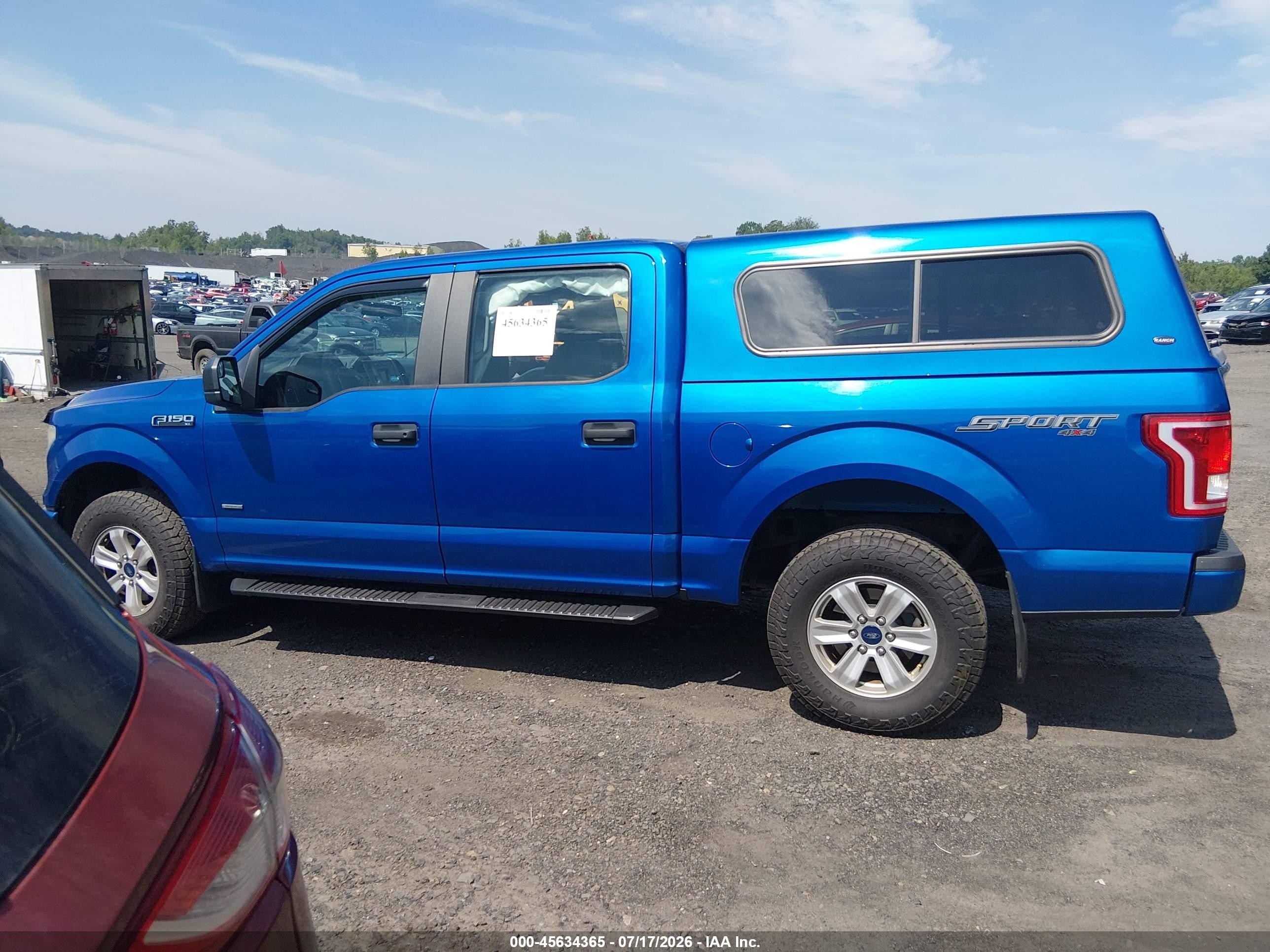 2015 Ford F-150 Lariat/xl/xlt Blue vin: 1FTEW1EP5FFC67396