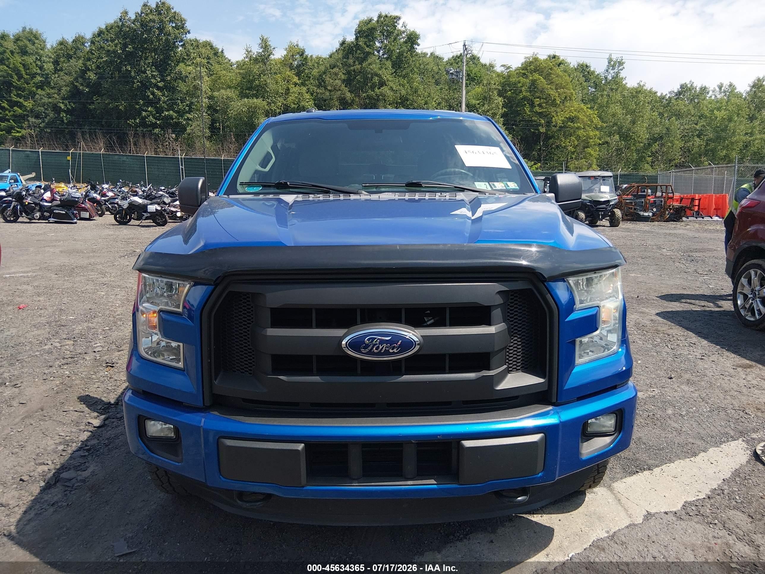 2015 Ford F-150 Lariat/xl/xlt Blue vin: 1FTEW1EP5FFC67396