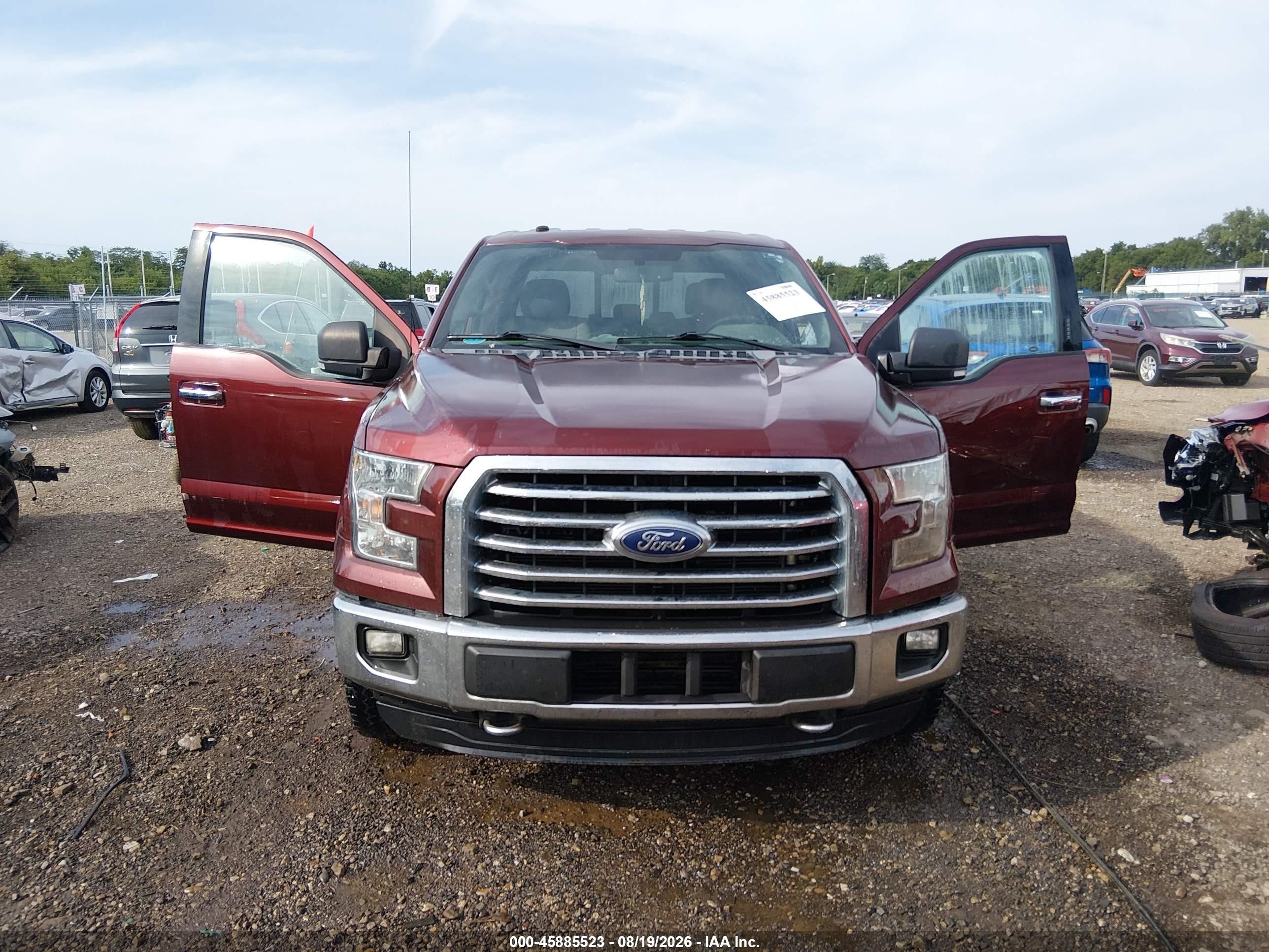 2016 Ford F-150 Xlt Maroon vin: 1FTEW1EP5GFB83242