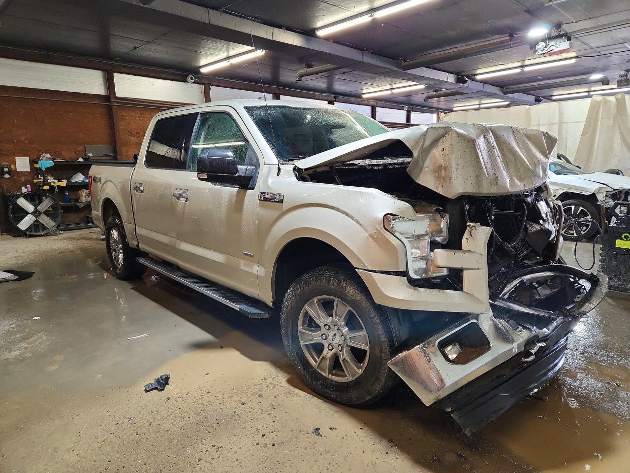 2017 Ford F150 Supercrew Beige vin: 1FTEW1EP5HFC34109