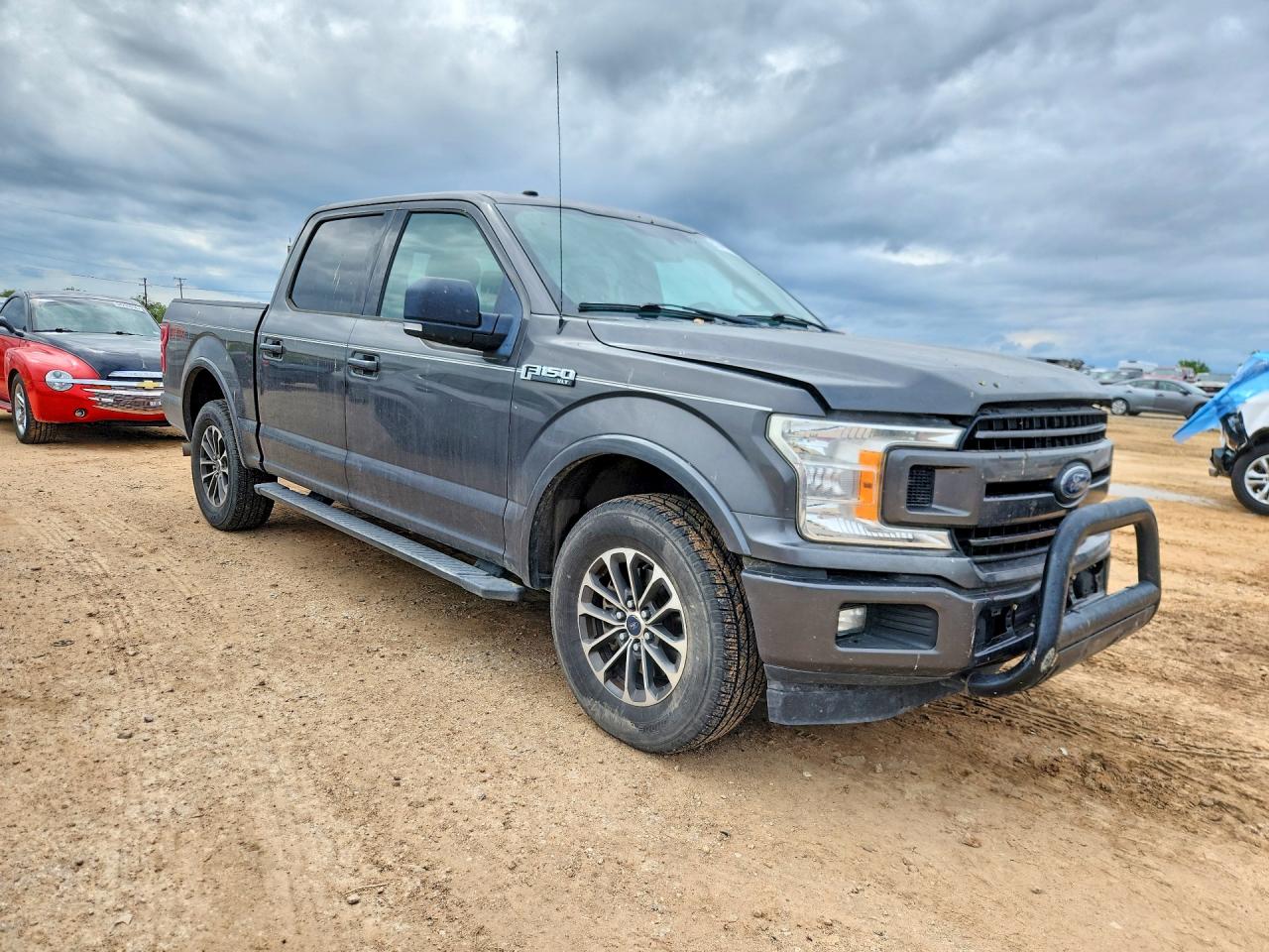 2018 Ford F150 Supercrew Gray vin: 1FTEW1EP5JKE58803