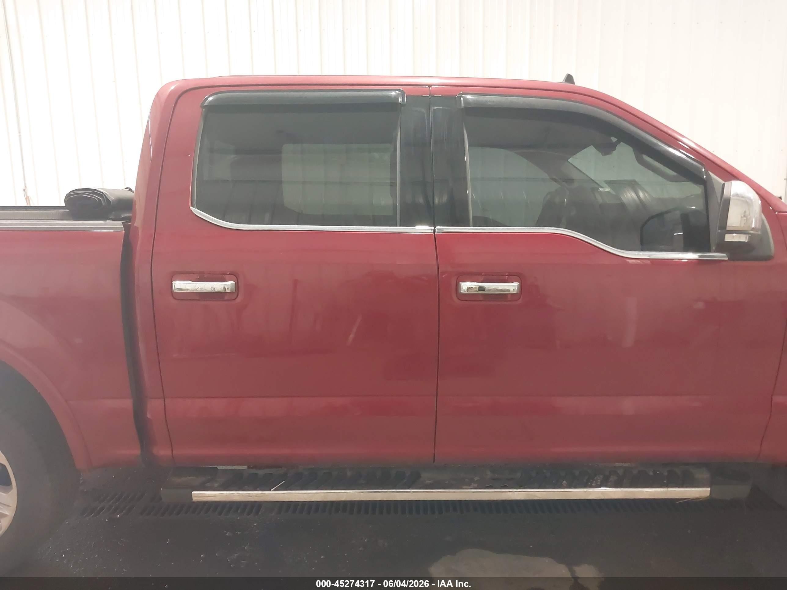 2019 Ford F-150 Lariat Red vin: 1FTEW1EP5KKE15452