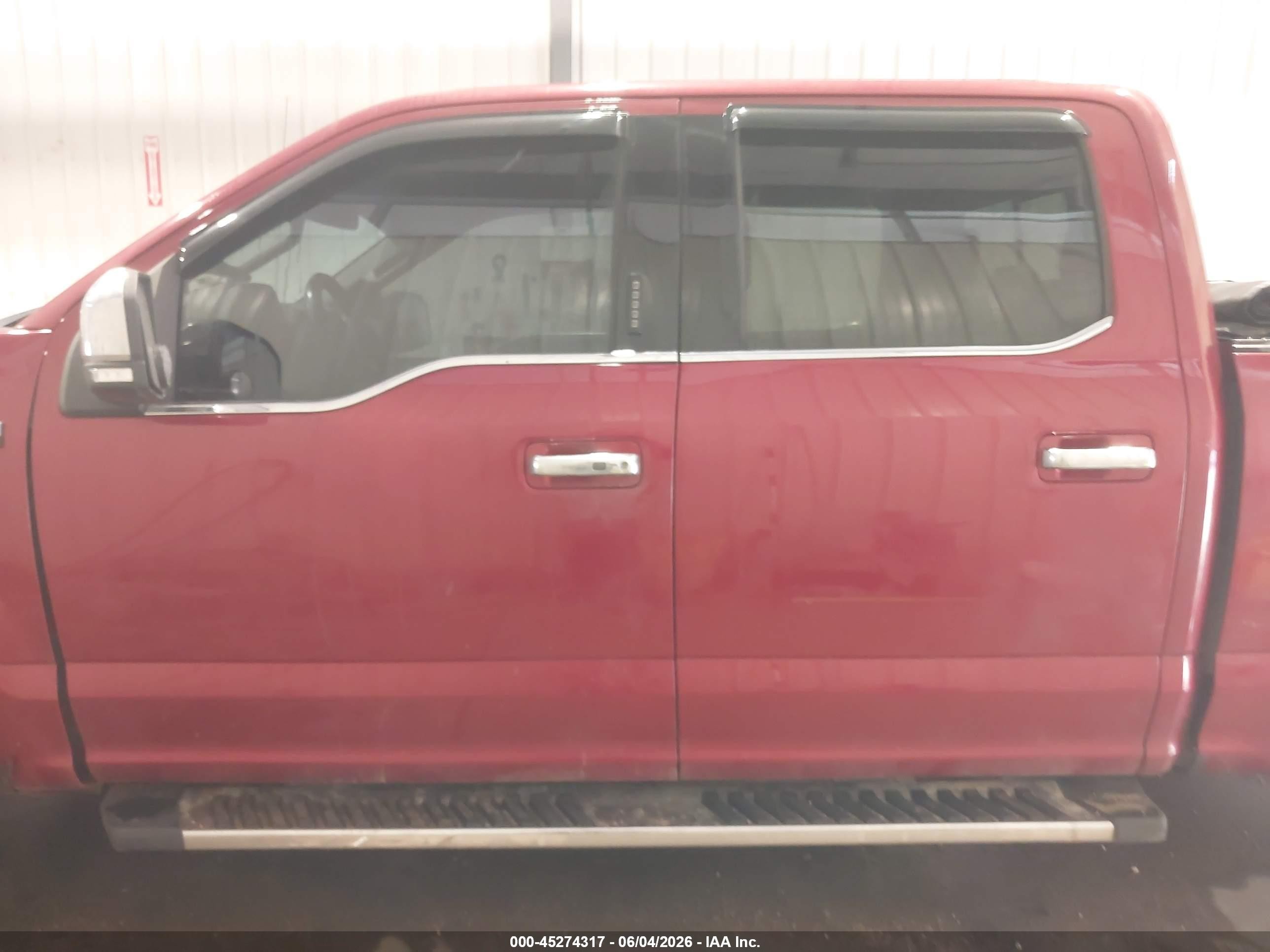 2019 Ford F-150 Lariat Red vin: 1FTEW1EP5KKE15452