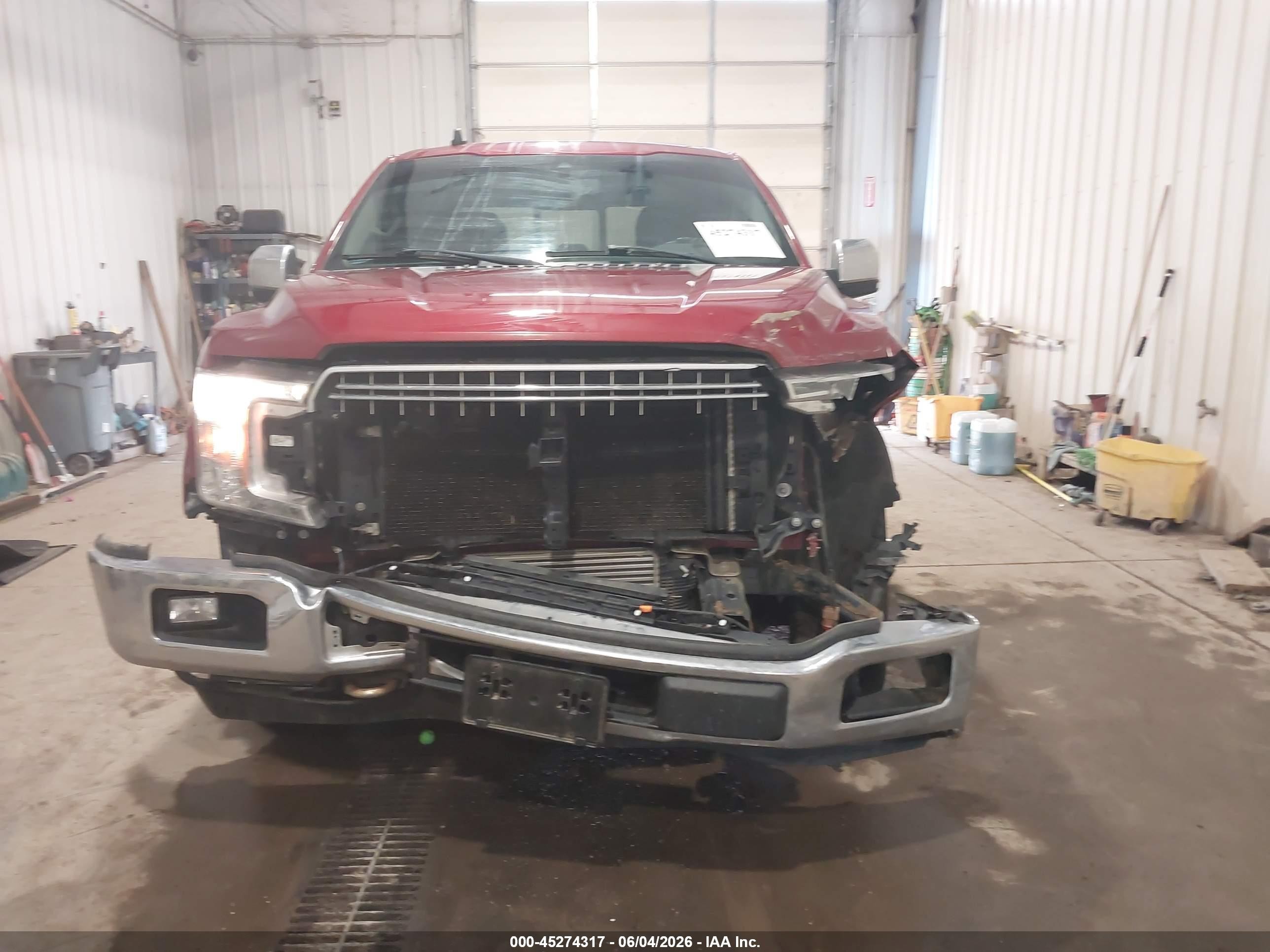 2019 Ford F-150 Lariat Red vin: 1FTEW1EP5KKE15452
