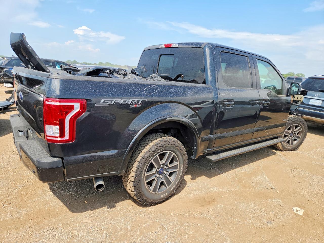 2015 Ford F150 Supercrew Black vin: 1FTEW1EP6FFA50973