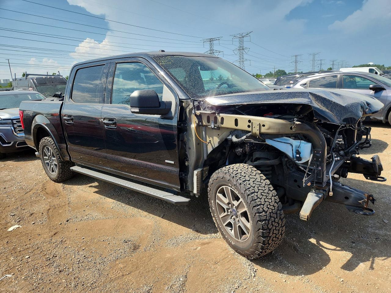 2015 Ford F150 Supercrew Black vin: 1FTEW1EP6FFA50973
