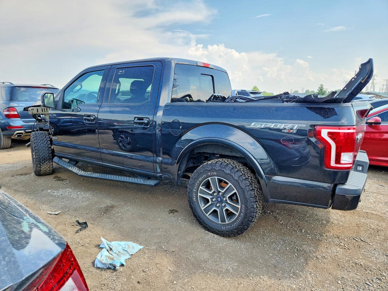 2015 Ford F150 Supercrew Black vin: 1FTEW1EP6FFA50973