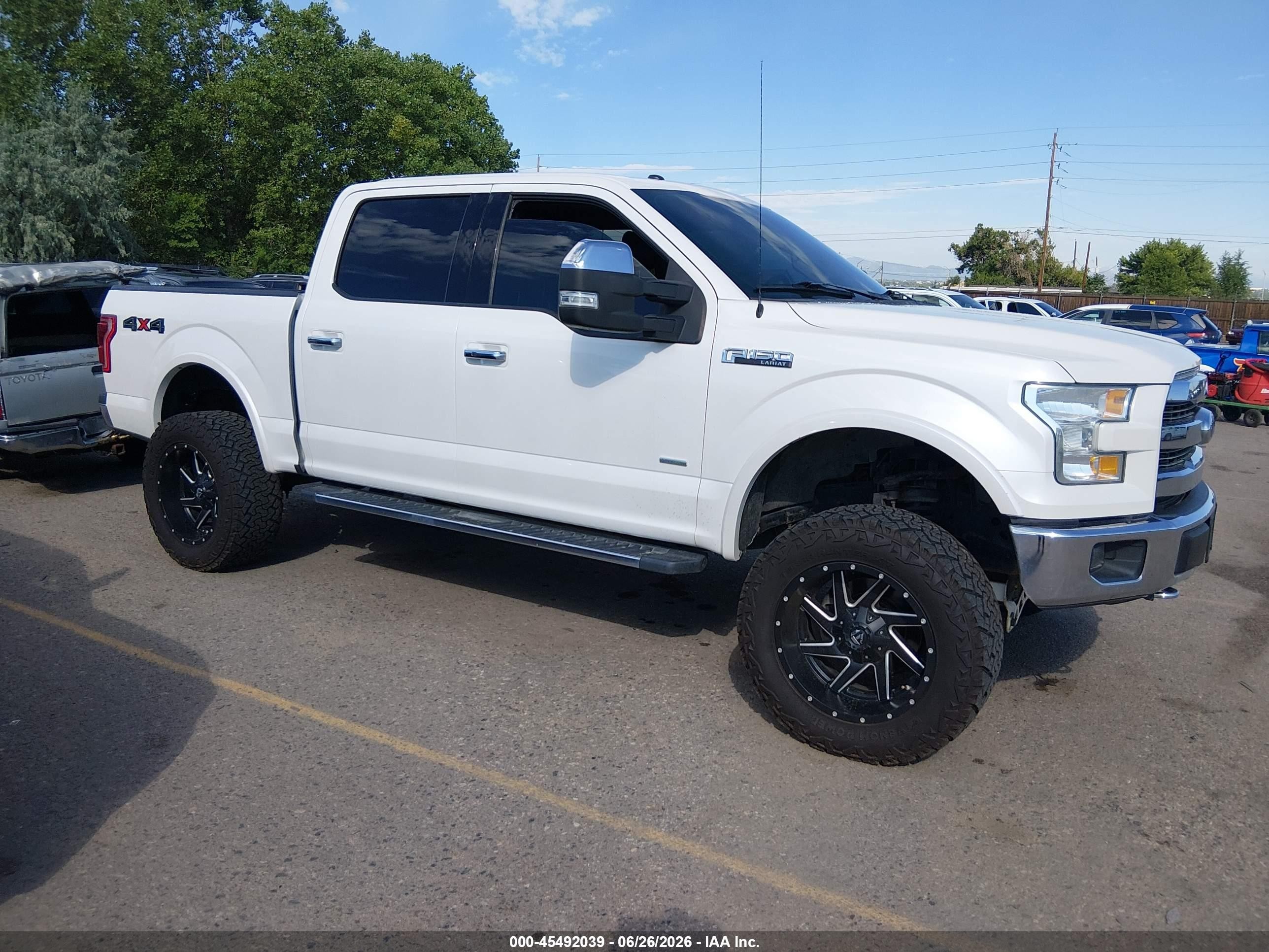 2015 Ford F-150 Lariat/xl/xlt White vin: 1FTEW1EP6FFA91541
