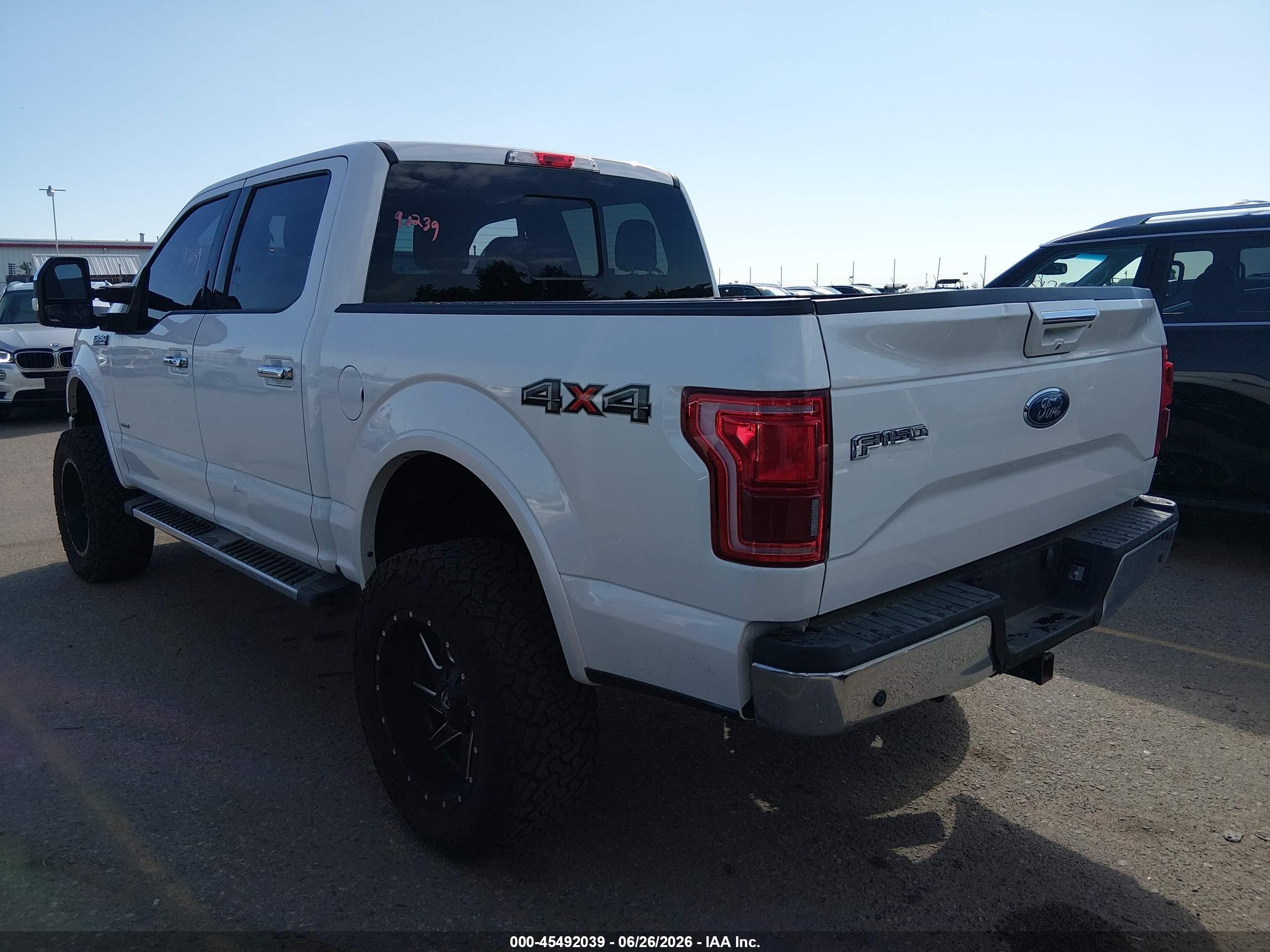 2015 Ford F-150 Lariat/xl/xlt White vin: 1FTEW1EP6FFA91541