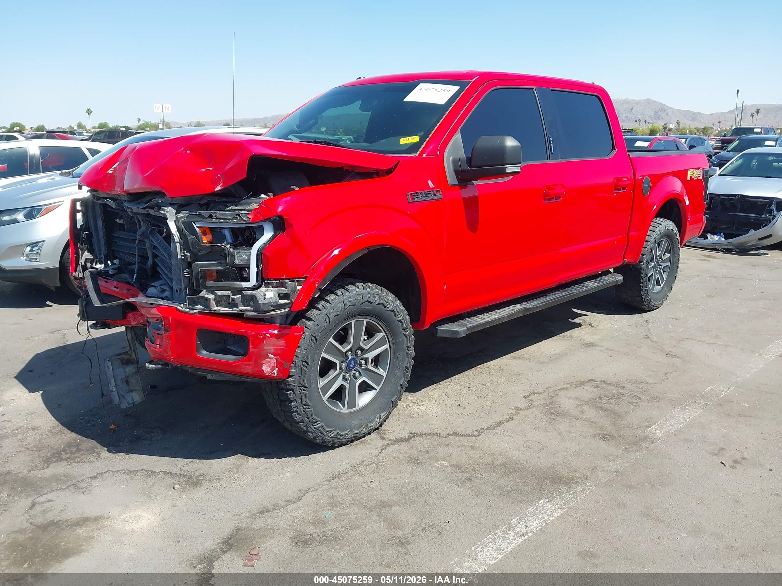 2015 Ford F-150 Xlt Red vin: 1FTEW1EP6FFD06710