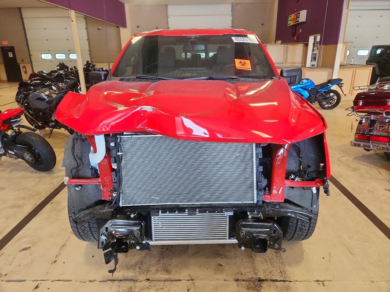 2023 Ford F150 Supercrew Red vin: 1FTEW1EP6PKD38615