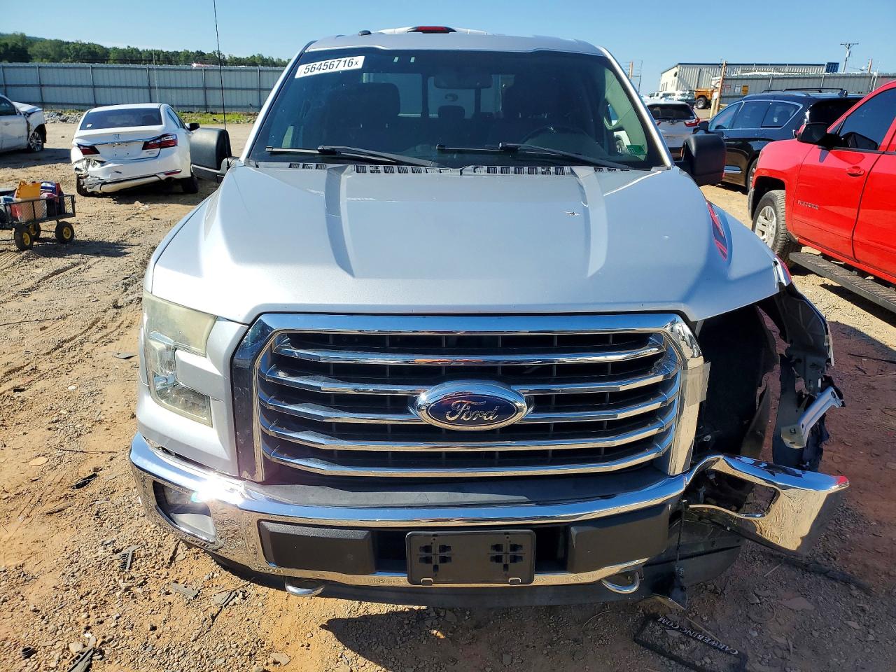 2015 Ford F150 Supercrew Silver vin: 1FTEW1EP7FFB20884
