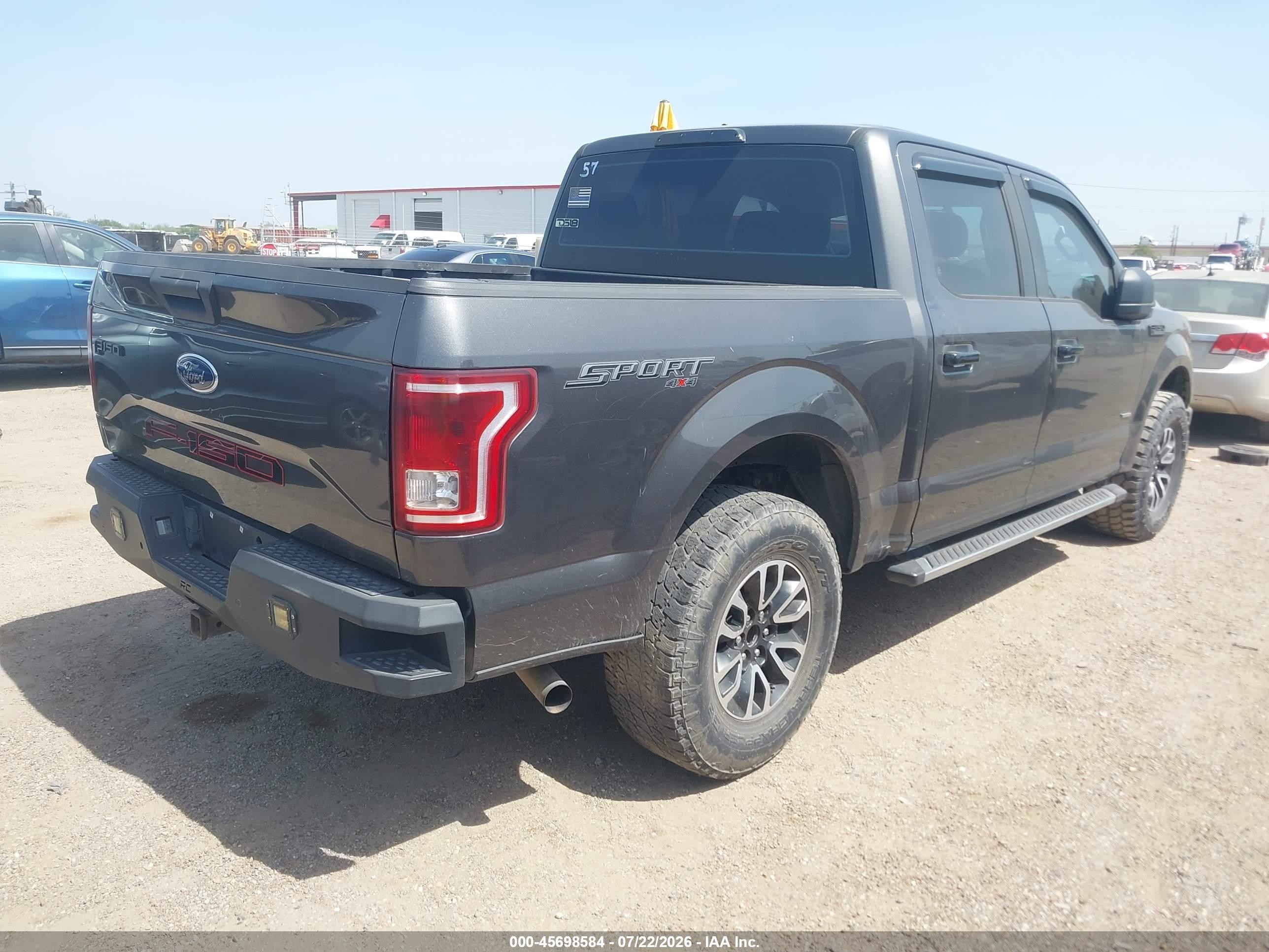 2015 Ford F-150 Xl Gray vin: 1FTEW1EP7FFC28972