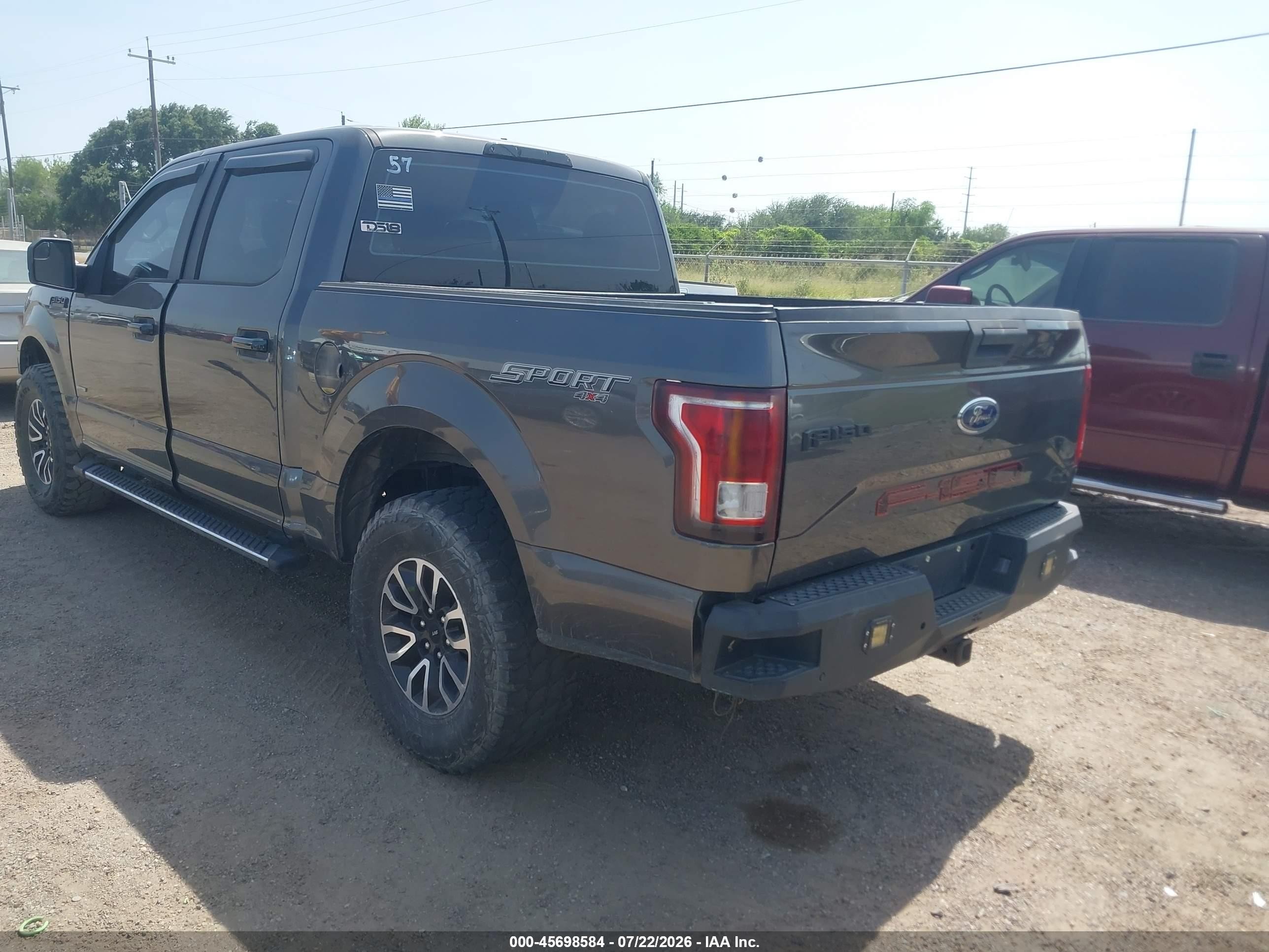 2015 Ford F-150 Xl Gray vin: 1FTEW1EP7FFC28972