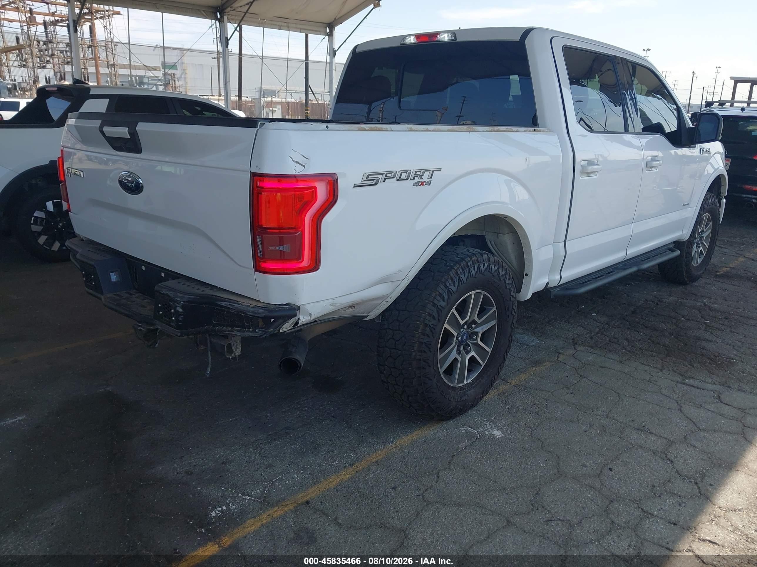 2015 Ford F-150 Xlt White vin: 1FTEW1EP7FKD72710