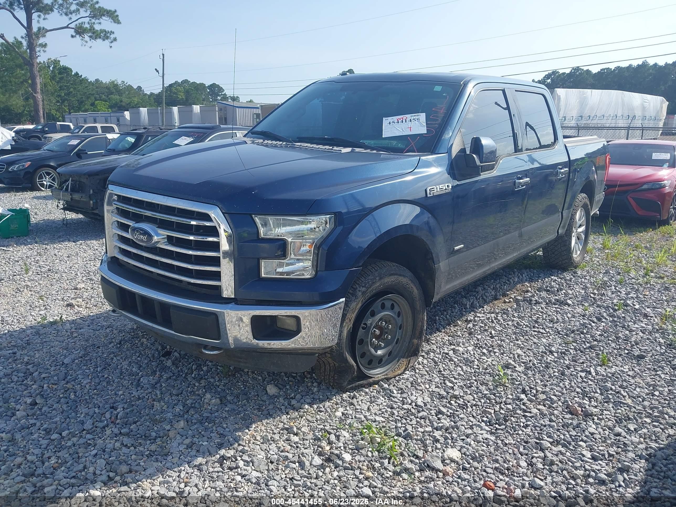 2015 Ford F-150 Lariat/xl/xlt Blue vin: 1FTEW1EP7FKE01607