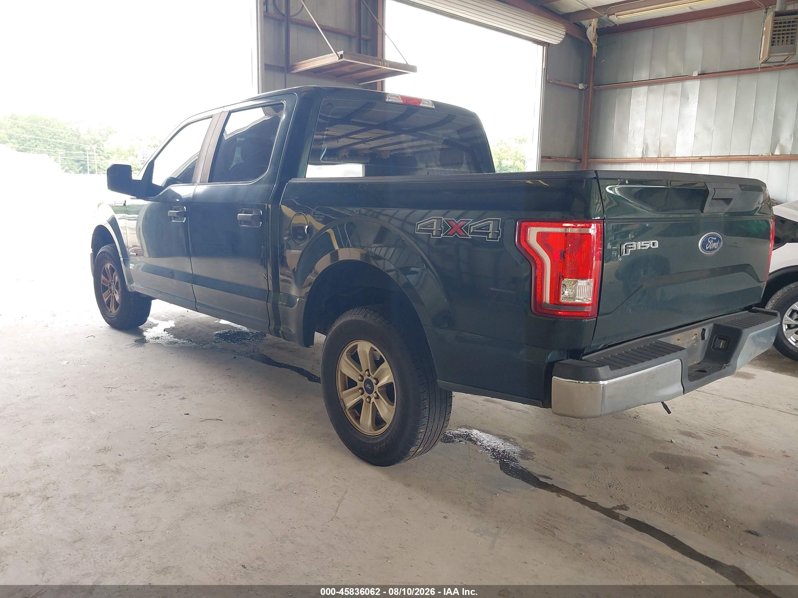 2015 Ford F-150 Xl Зеленый vin: 1FTEW1EP7FKE30945