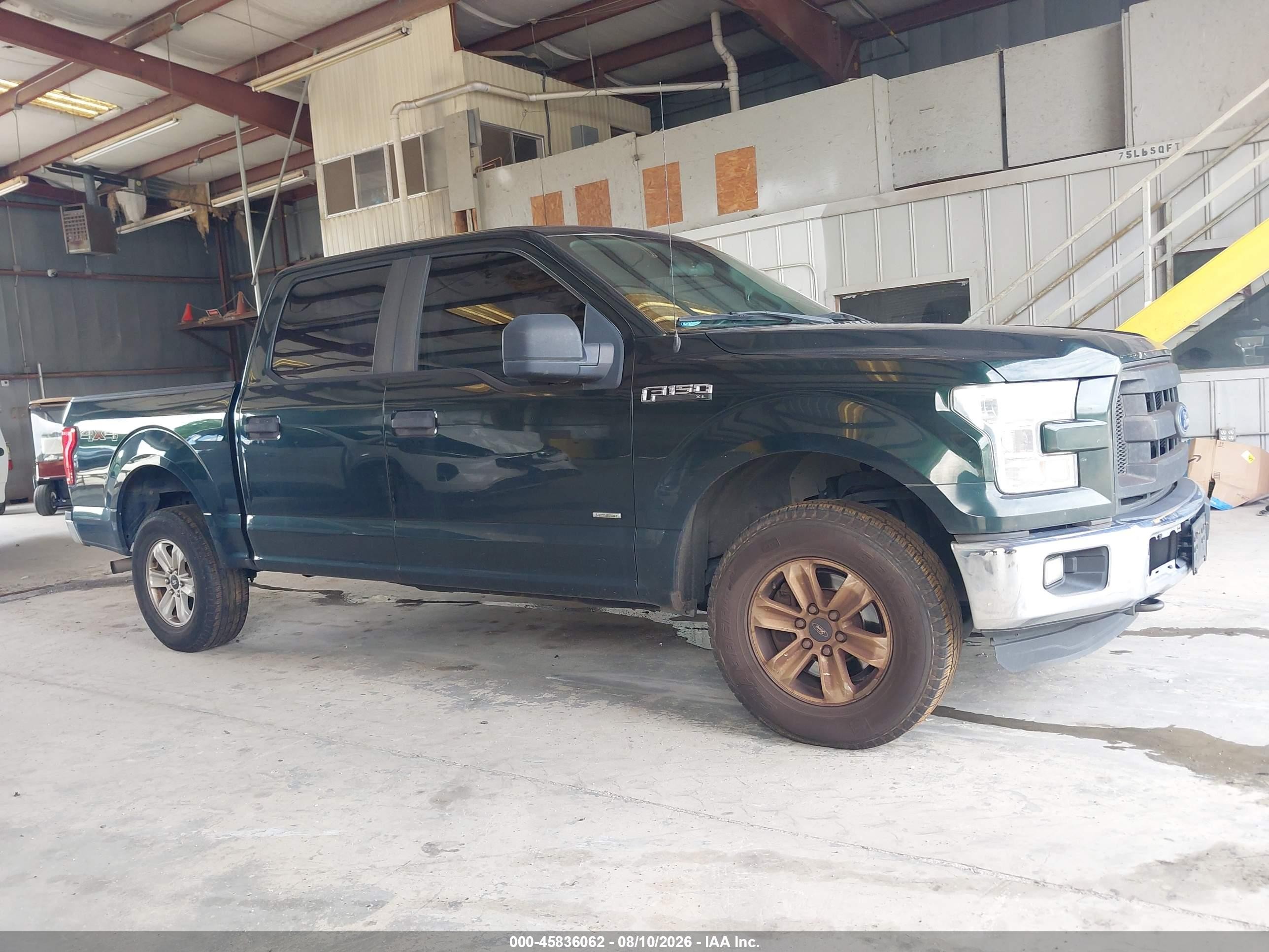 2015 Ford F-150 Xl Зеленый vin: 1FTEW1EP7FKE30945