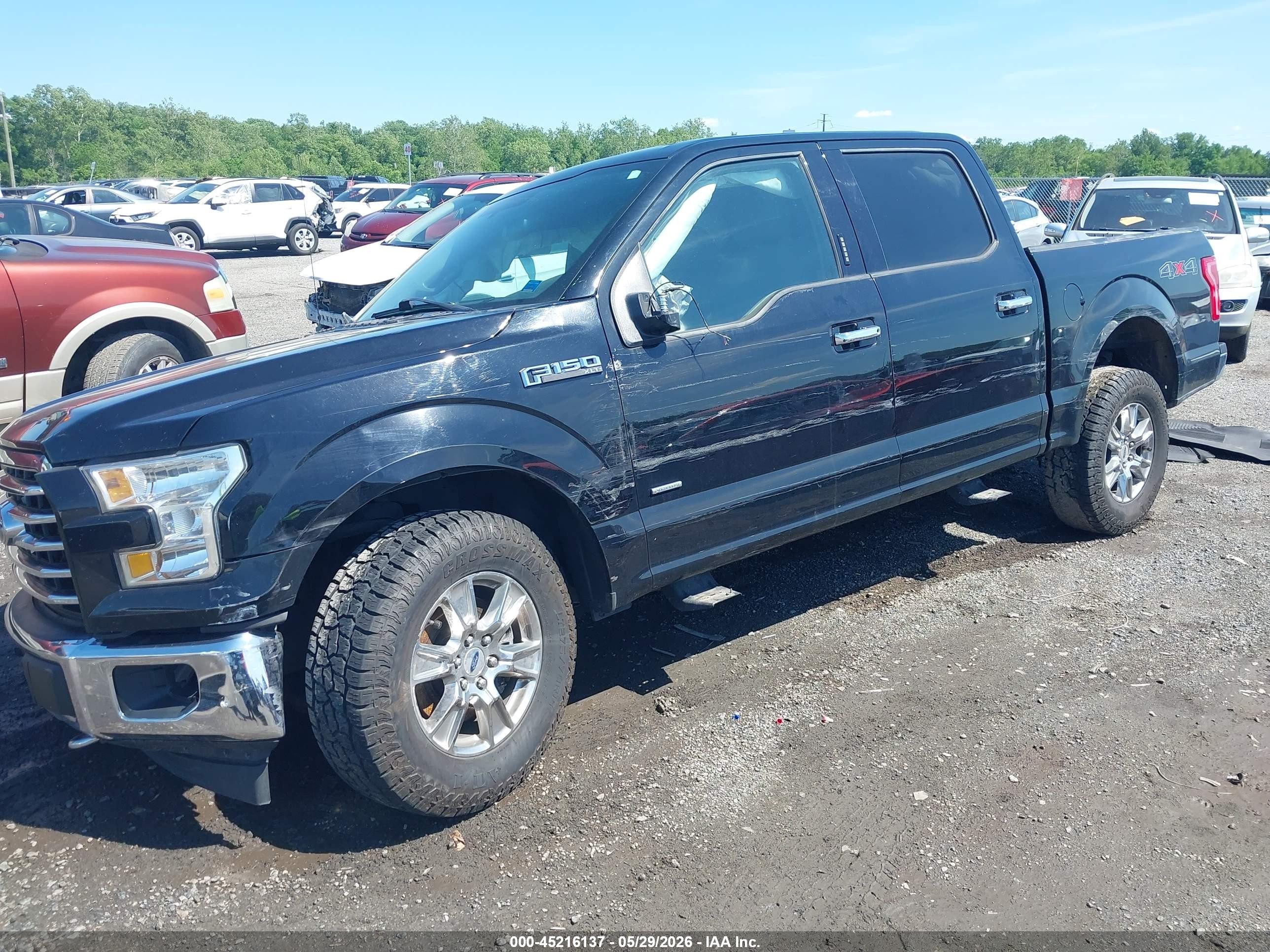 2017 Ford F-150 Xlt Black vin: 1FTEW1EP7HFC41529
