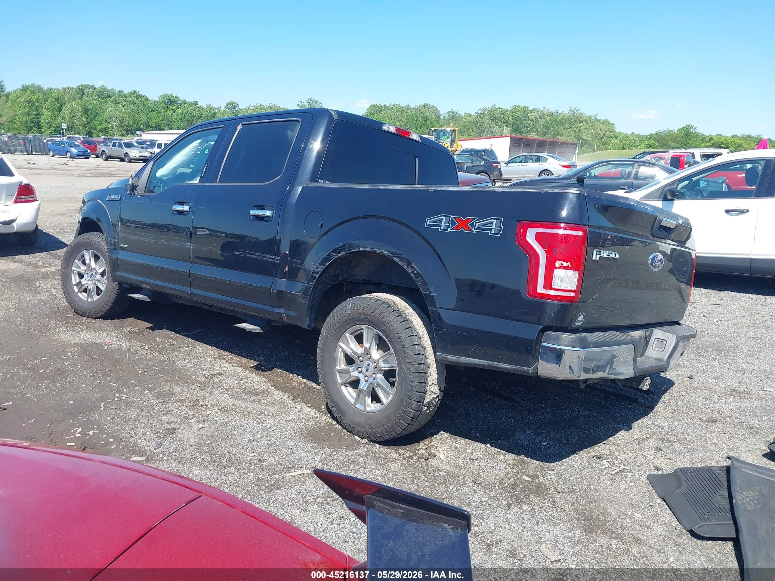 2017 Ford F-150 Xlt Black vin: 1FTEW1EP7HFC41529