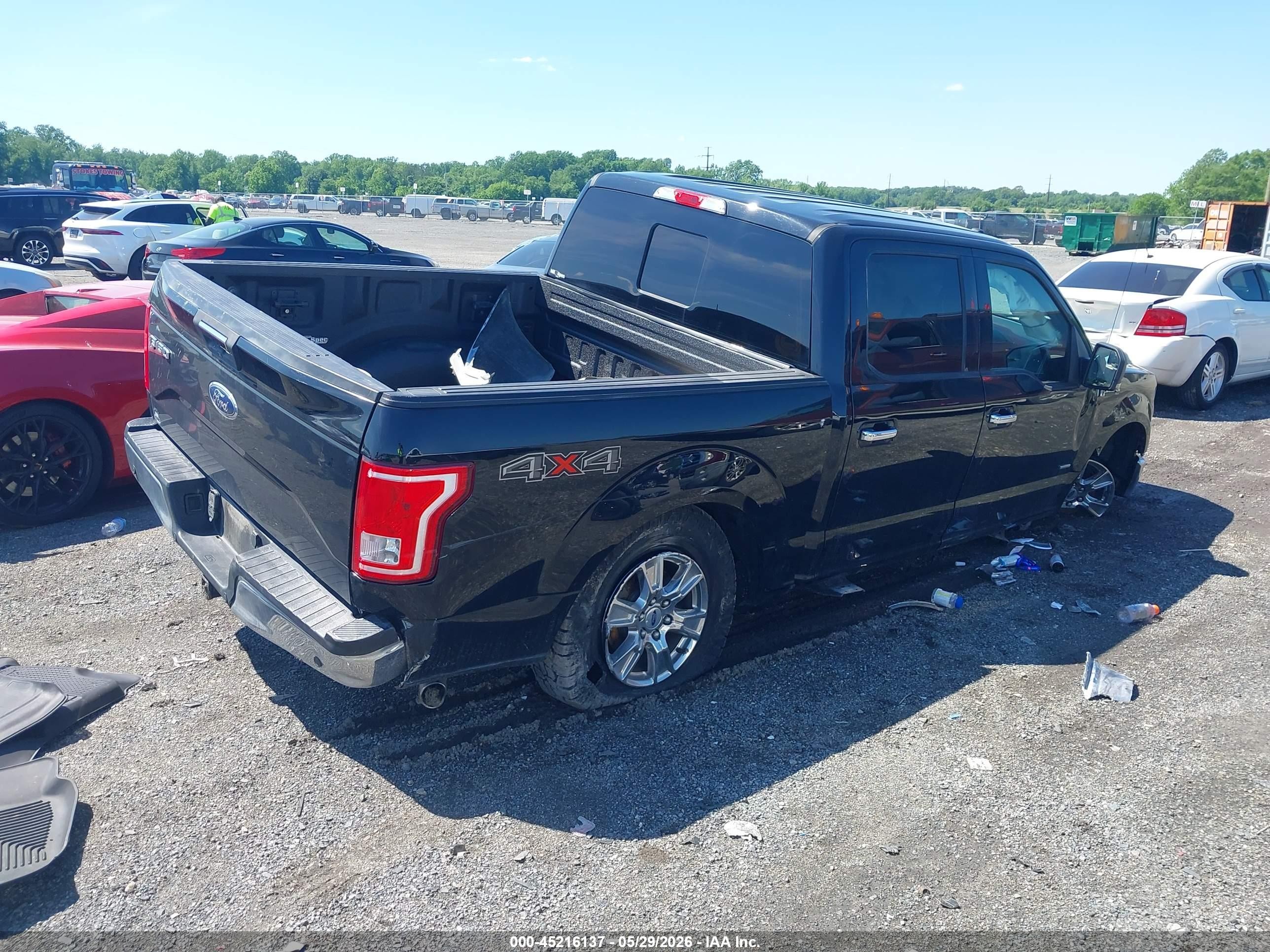 2017 Ford F-150 Xlt Black vin: 1FTEW1EP7HFC41529