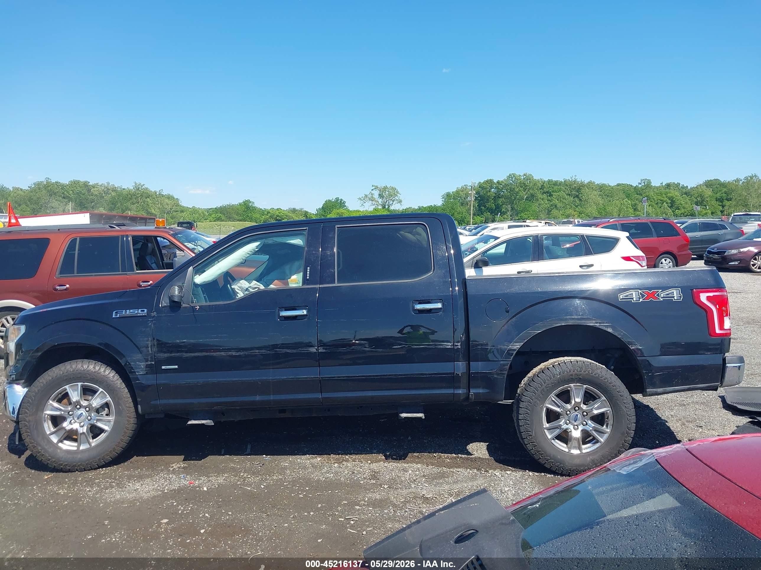 2017 Ford F-150 Xlt Black vin: 1FTEW1EP7HFC41529