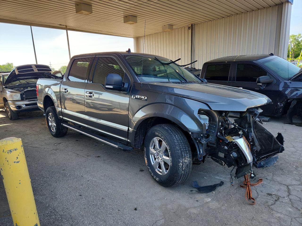 2019 Ford F150 Supercrew Gray vin: 1FTEW1EP7KFA12727