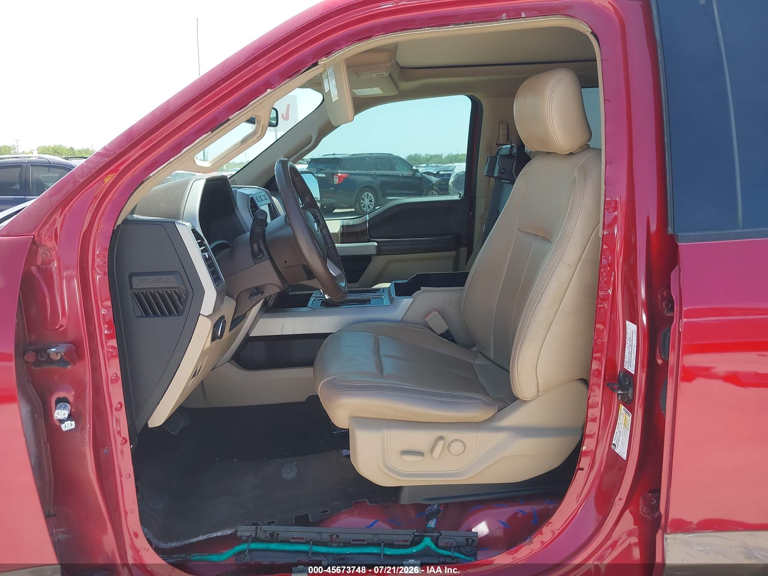 2020 Ford F-150 Lariat Красный vin: 1FTEW1EP7LKF15604