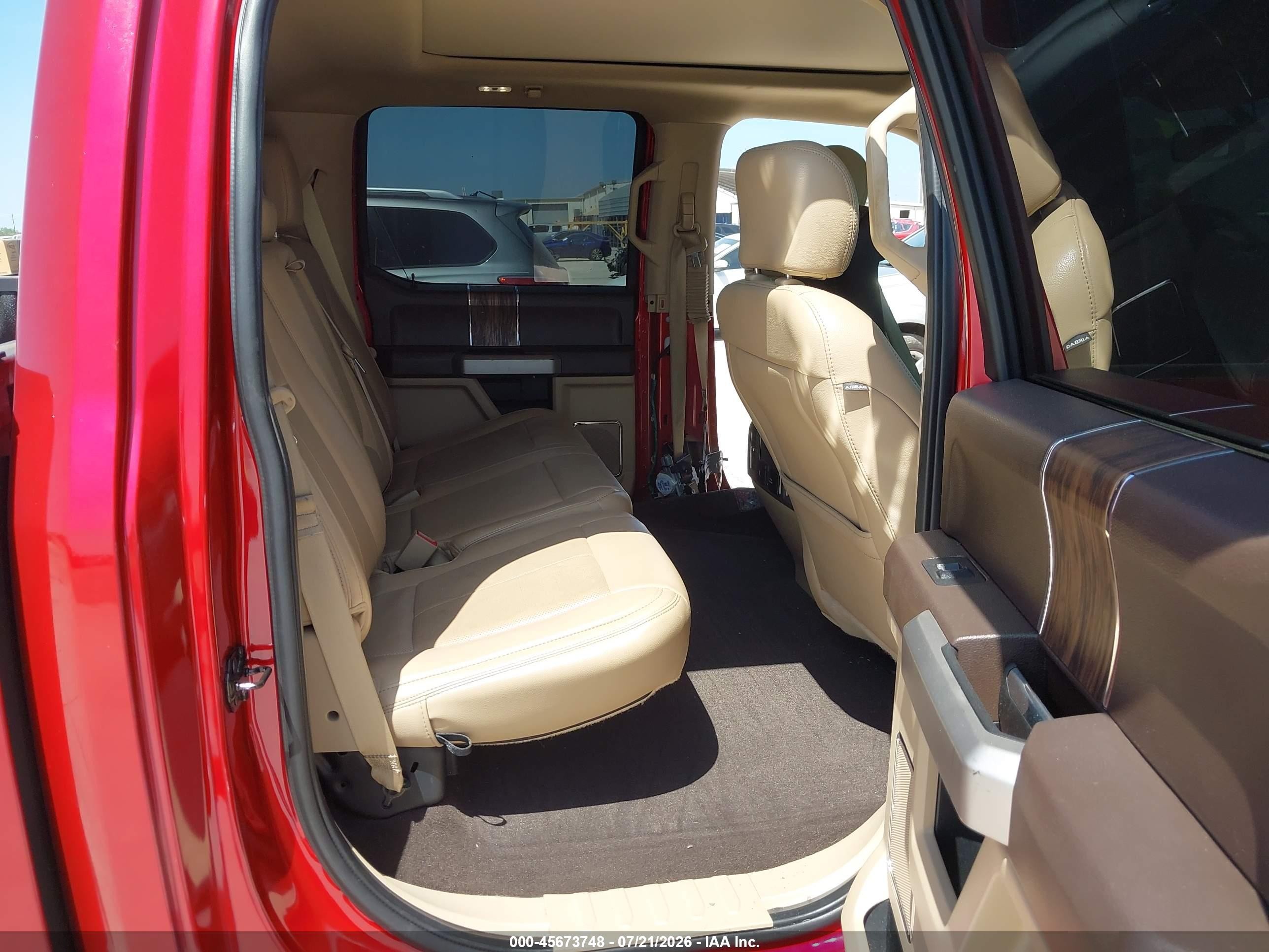 2020 Ford F-150 Lariat Красный vin: 1FTEW1EP7LKF15604