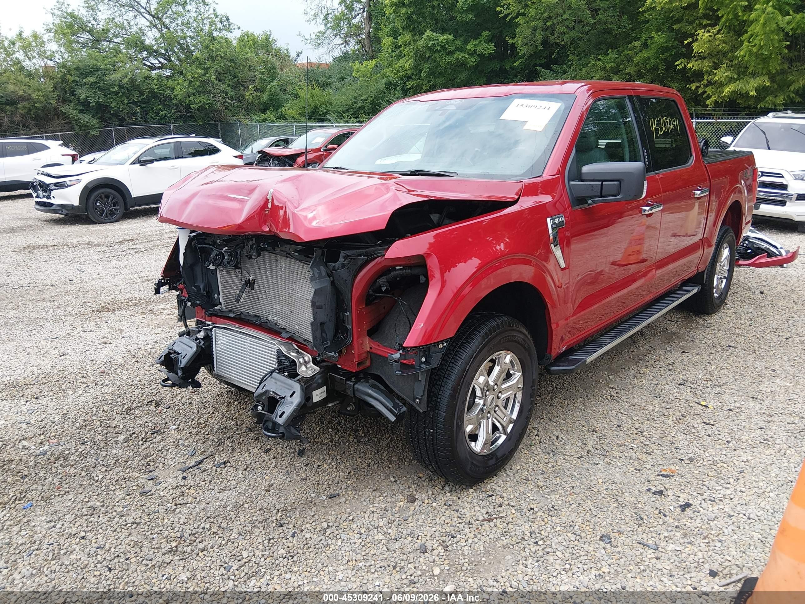 2022 Ford F-150 Xlt Red vin: 1FTEW1EP7NKF11703