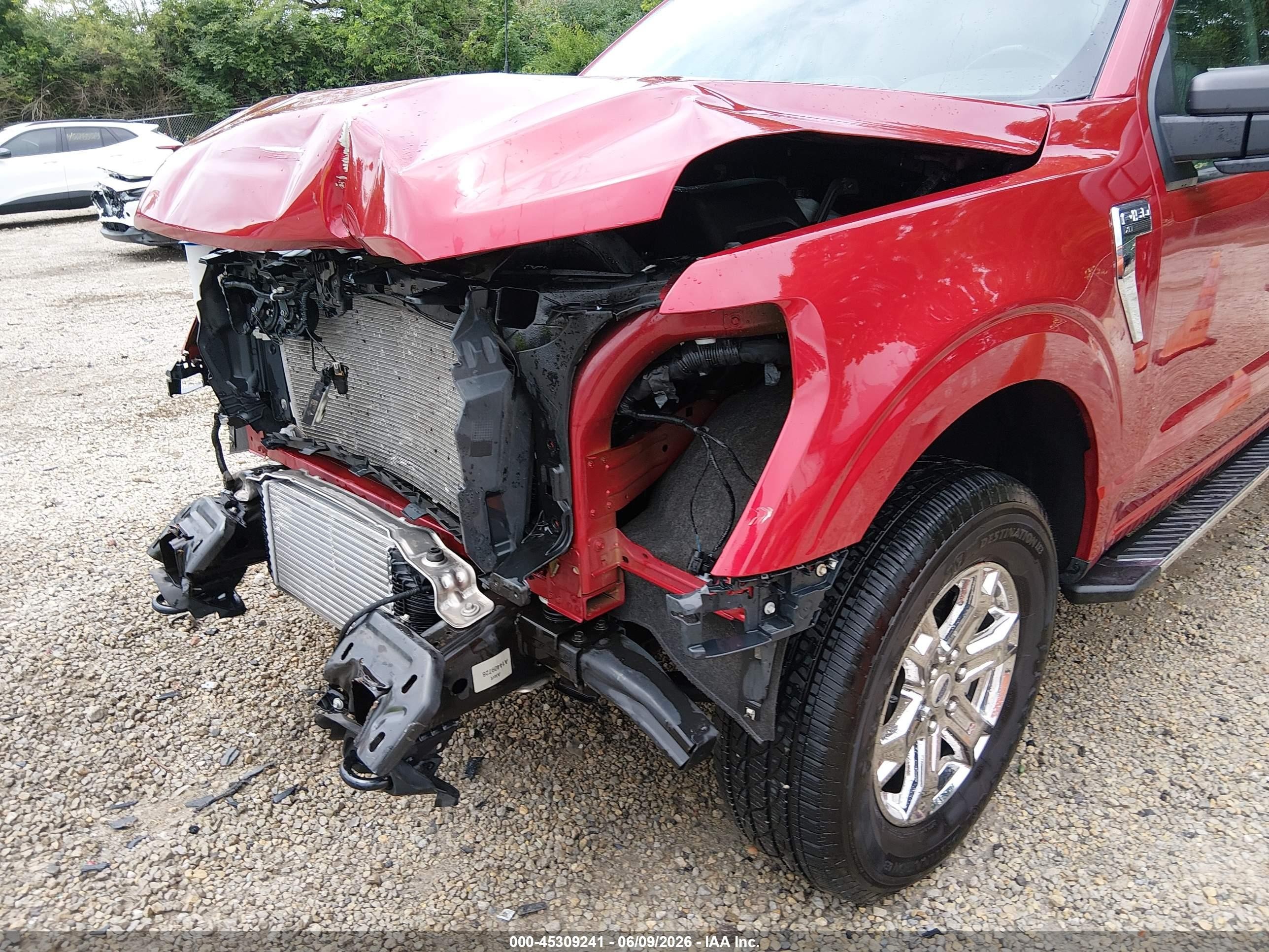2022 Ford F-150 Xlt Red vin: 1FTEW1EP7NKF11703