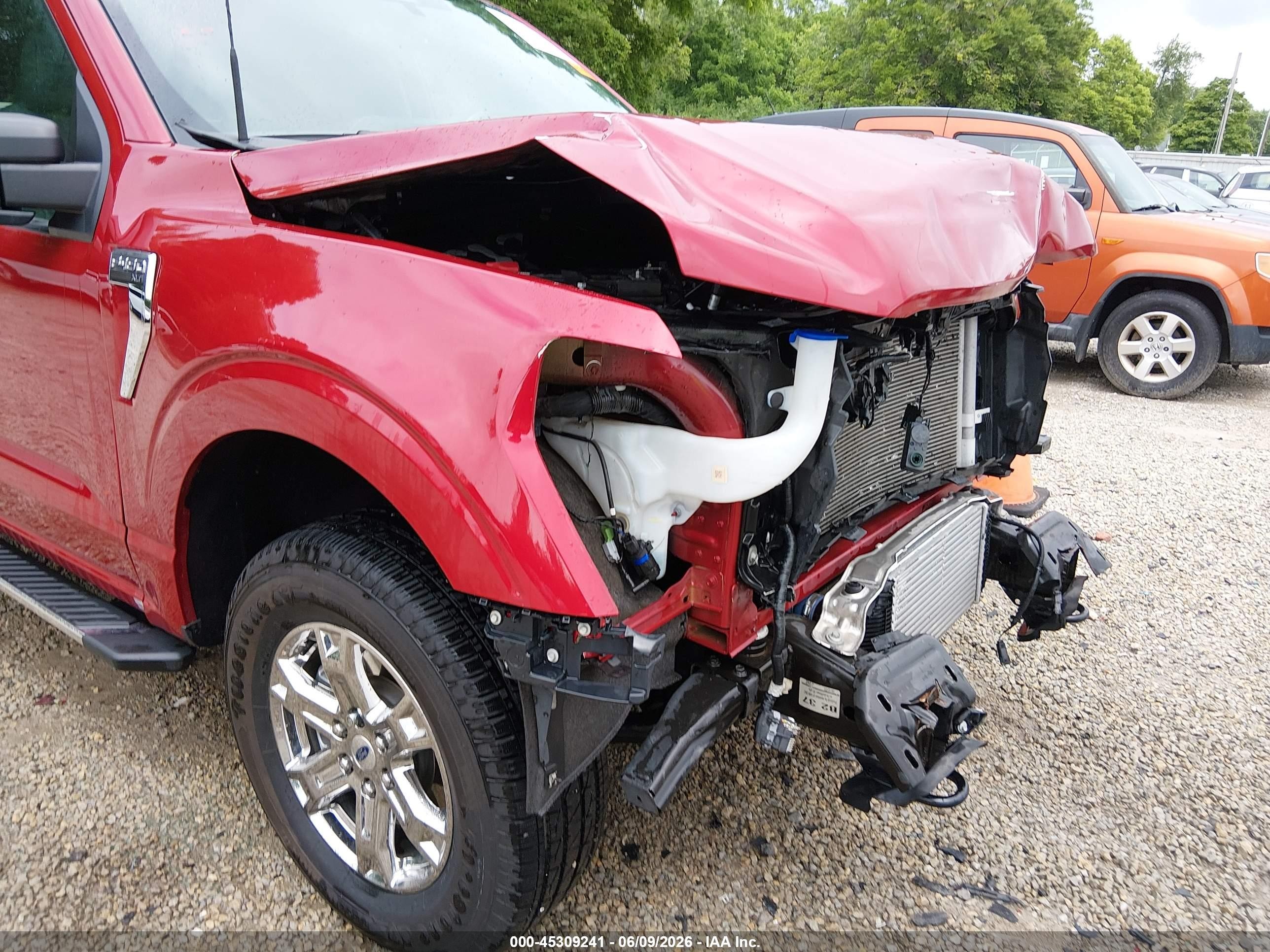 2022 Ford F-150 Xlt Red vin: 1FTEW1EP7NKF11703