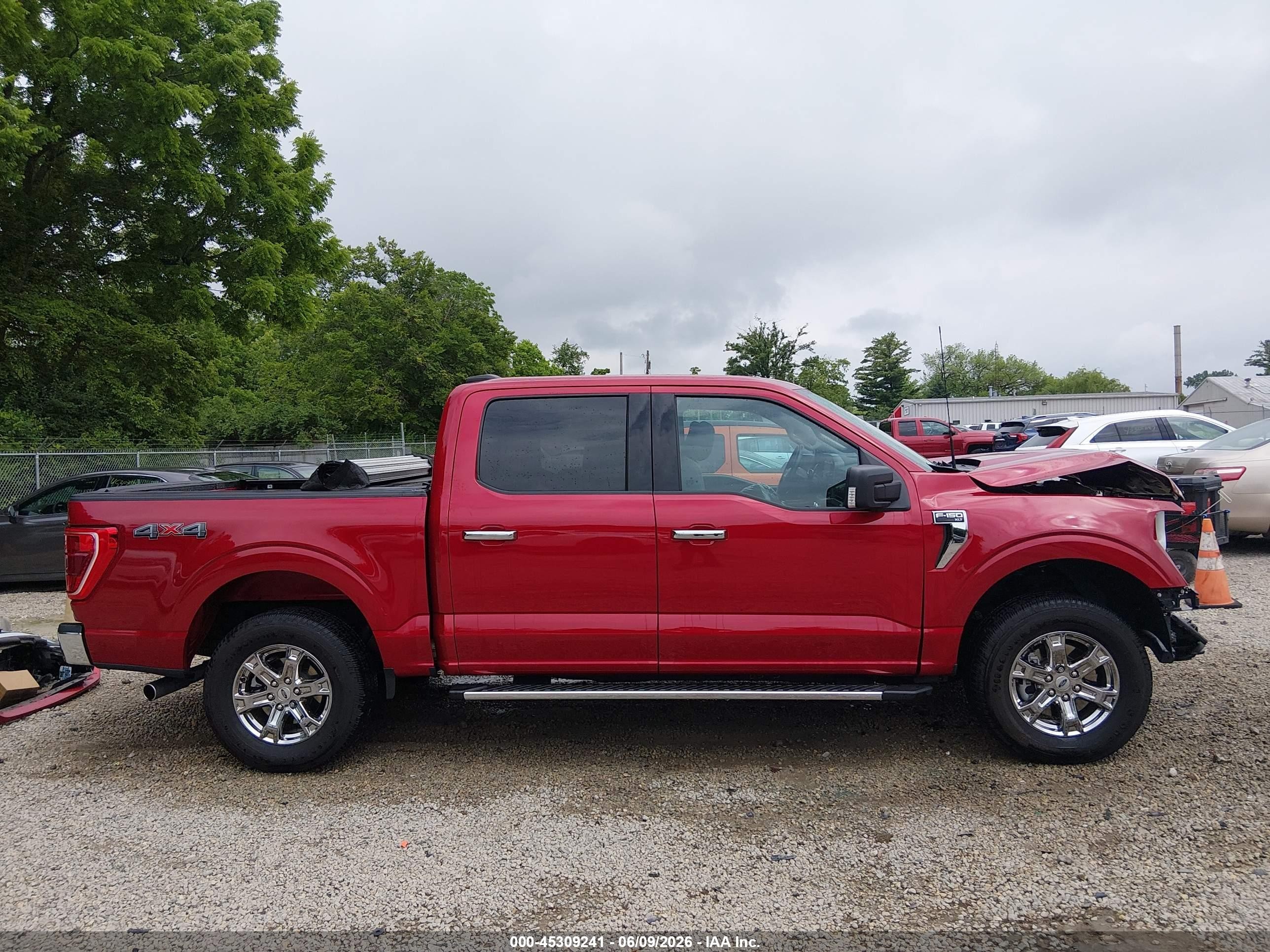 2022 Ford F-150 Xlt Red vin: 1FTEW1EP7NKF11703