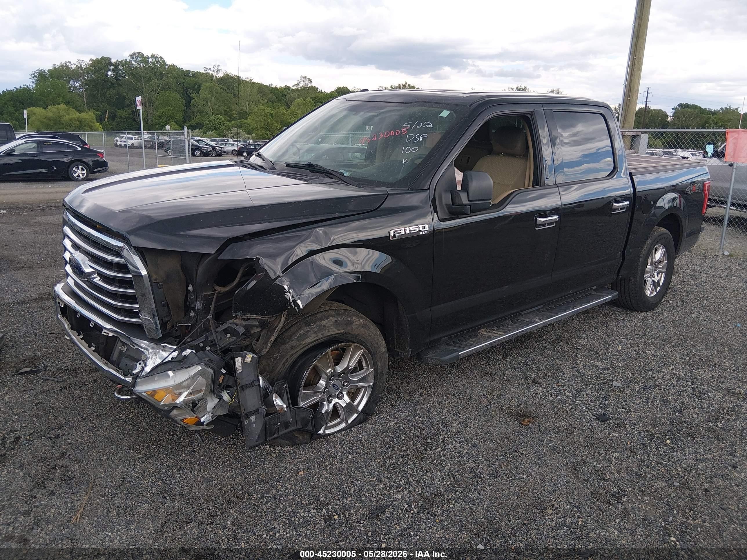 2015 Ford F-150 Xlt Black vin: 1FTEW1EP8FFB30419