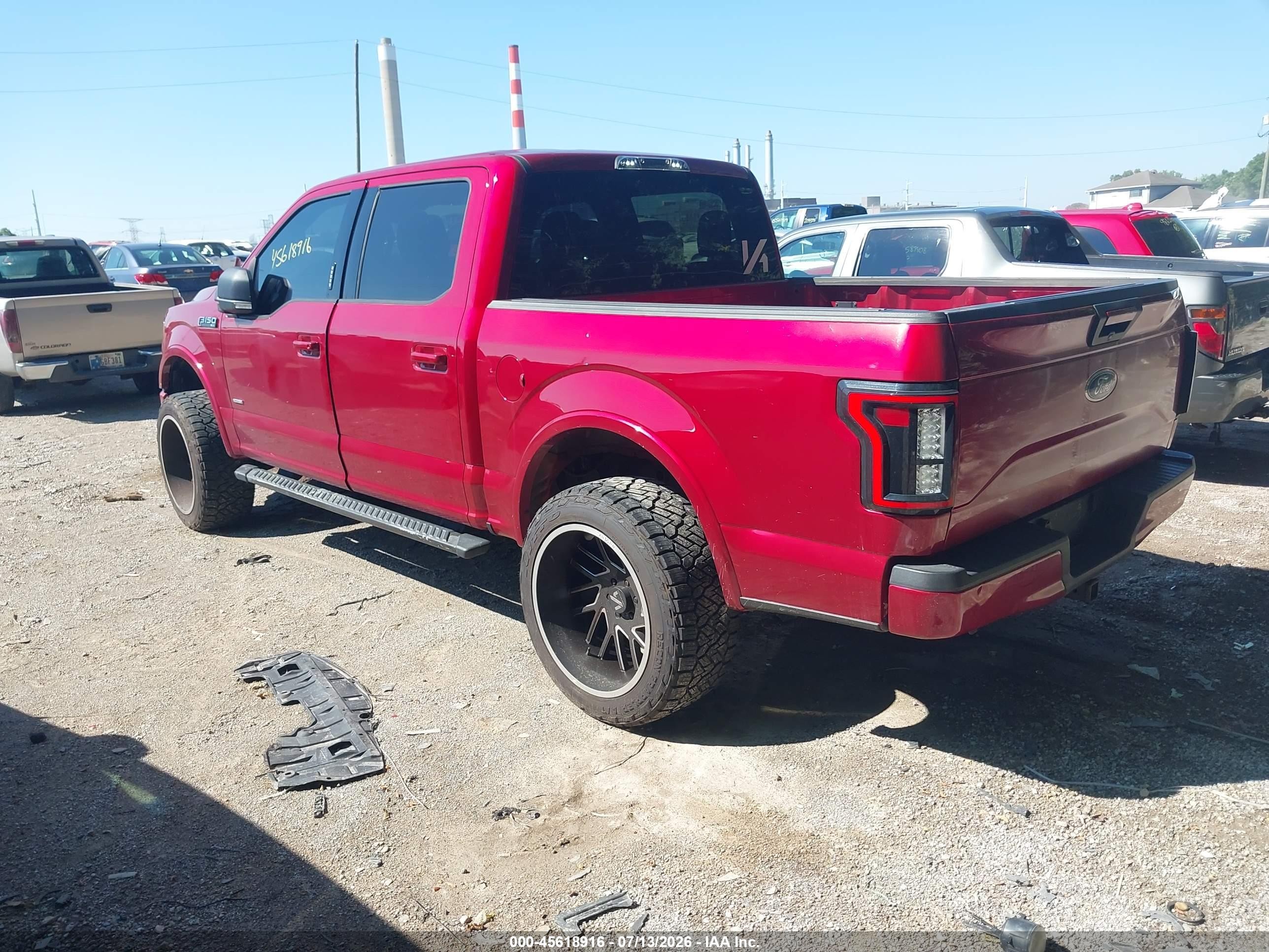2015 Ford F-150 Xlt Red vin: 1FTEW1EP8FFB60813